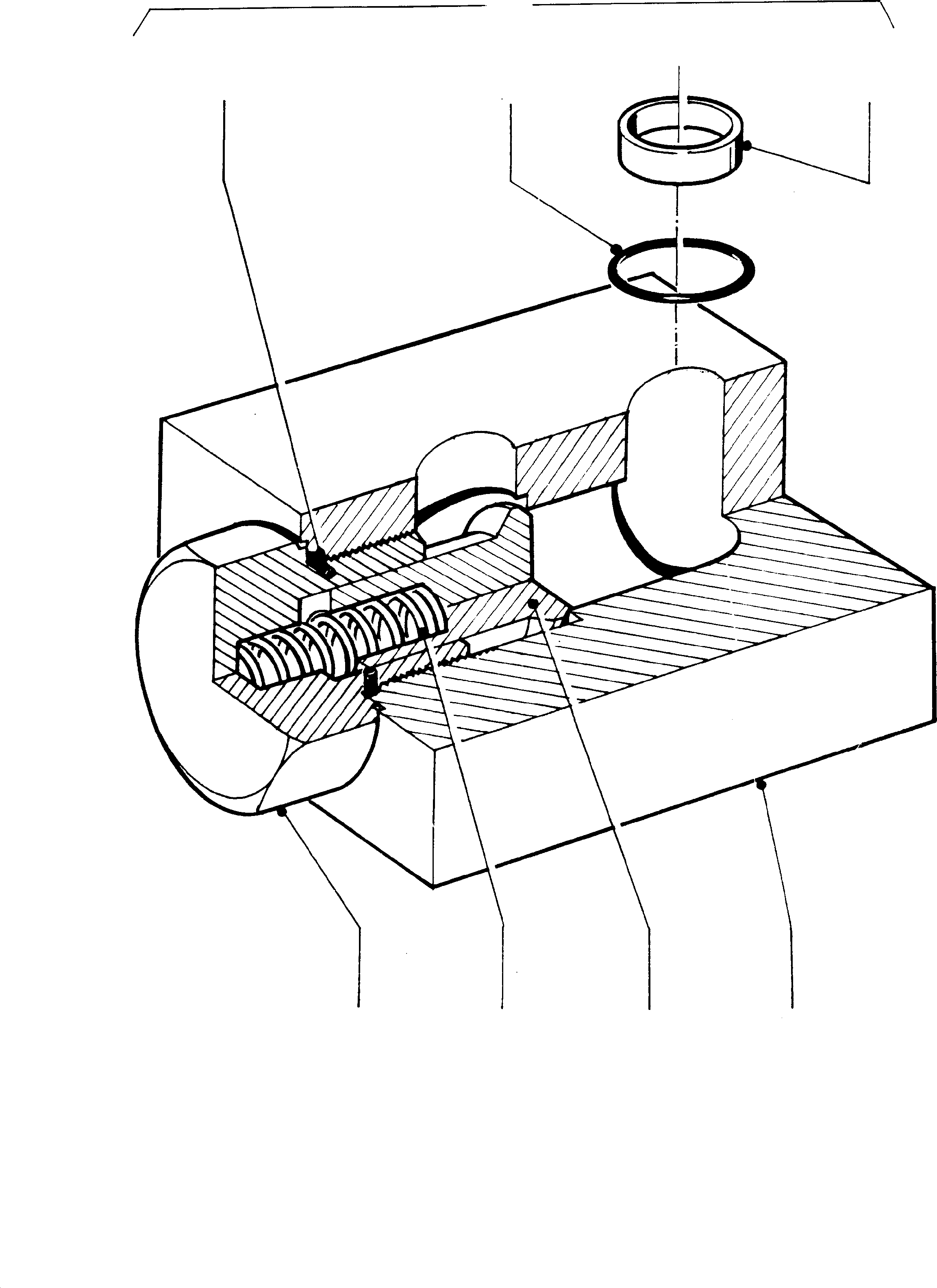 Komatsu parts book diagram for H455-SD S/N 15009: ANTICAVITATION VALVE