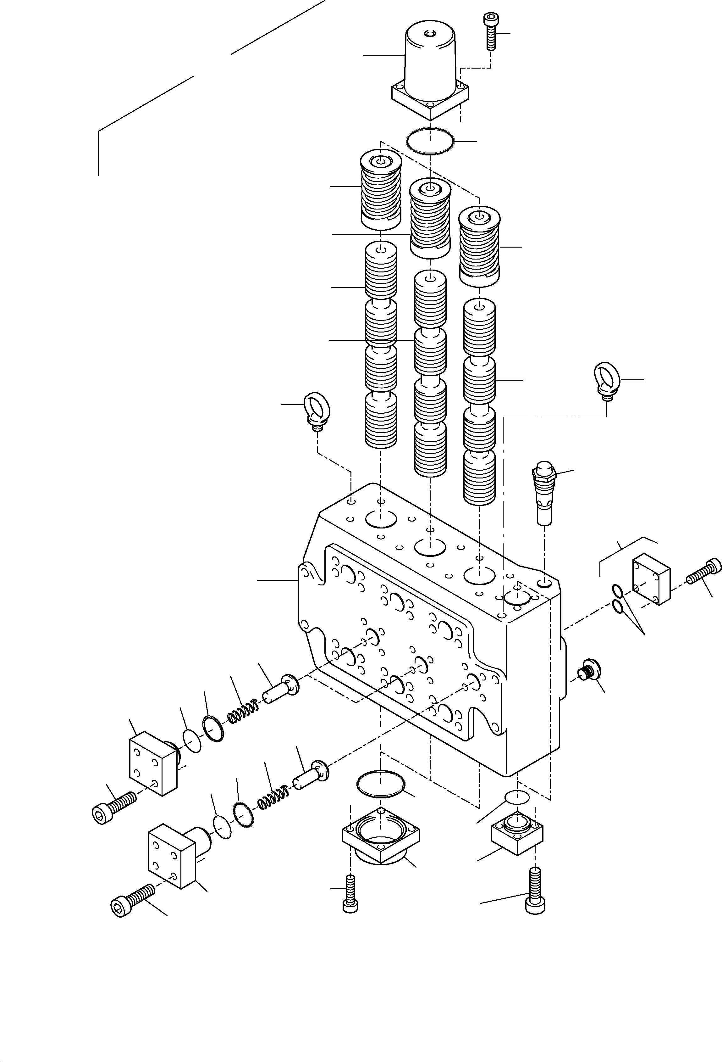Komatsu parts book diagram for H455-SD S/N 15009: CONTROL BLOCK