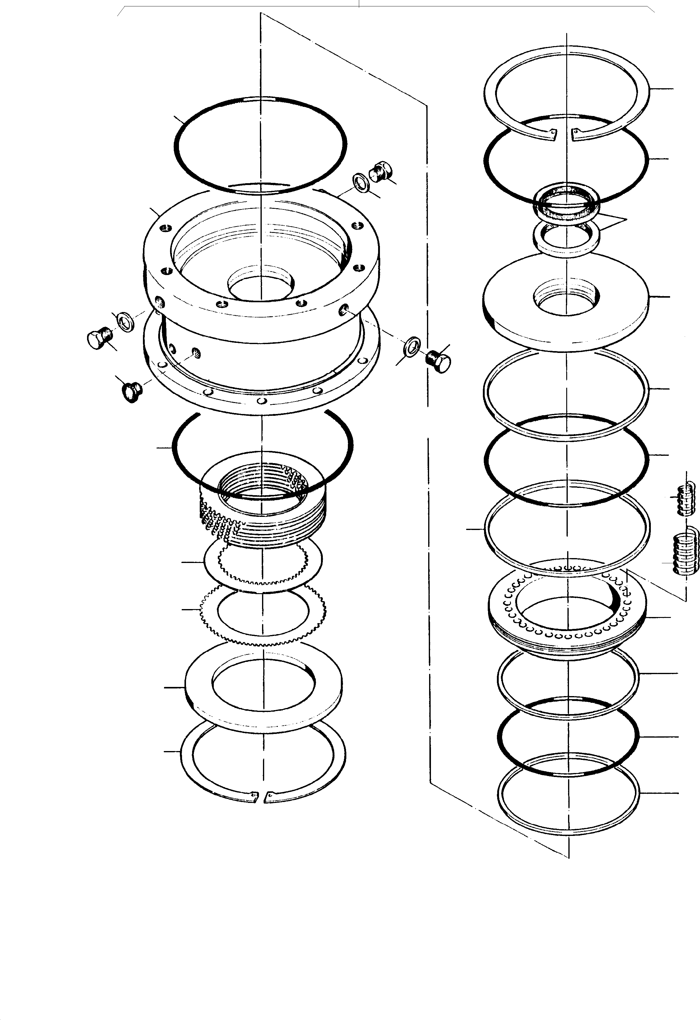 Komatsu parts book diagram for H455-SD S/N 15009: BRAKE