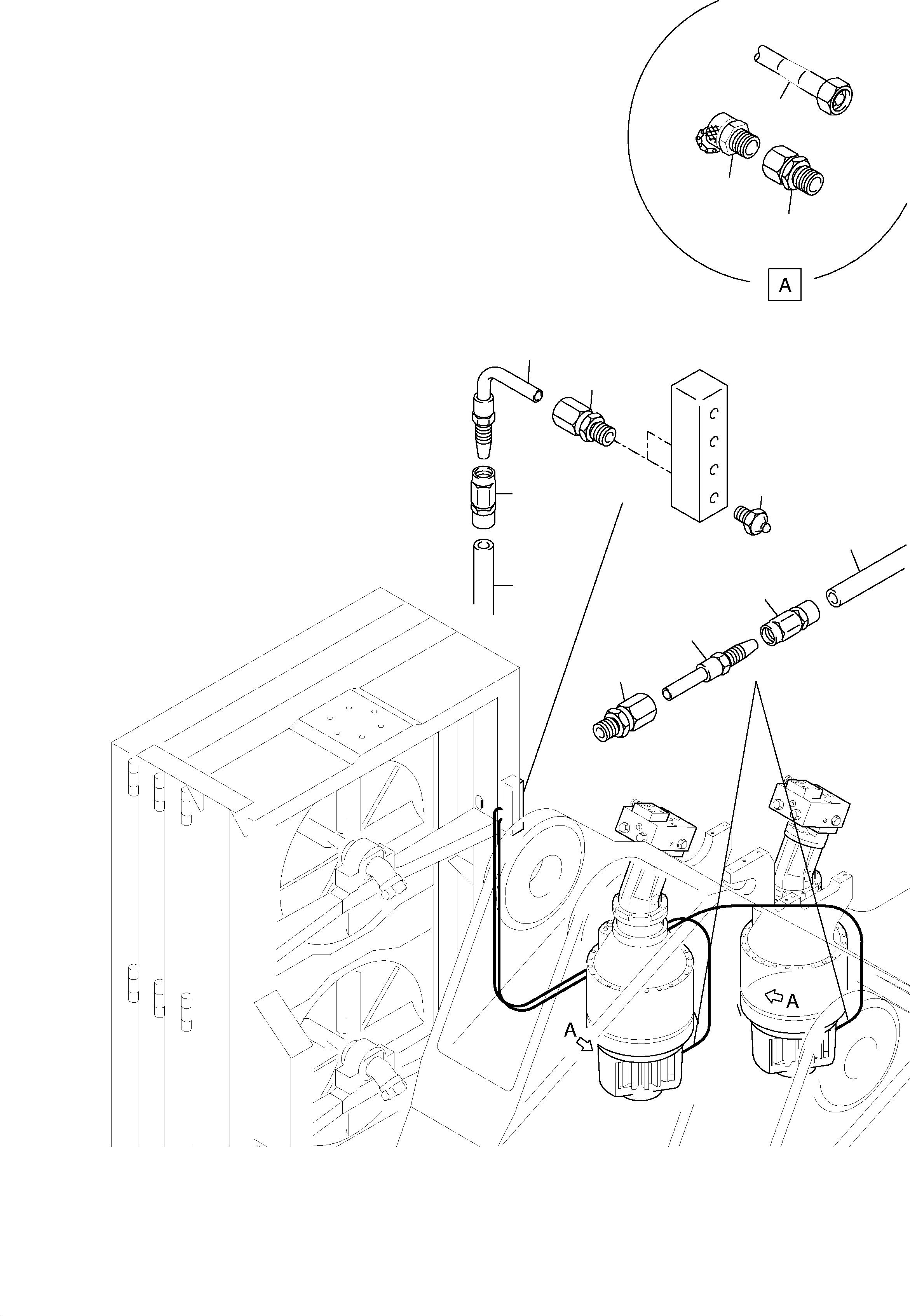 Komatsu parts book diagram for H455-SD S/N 15009: SLEW GEAR ARR.