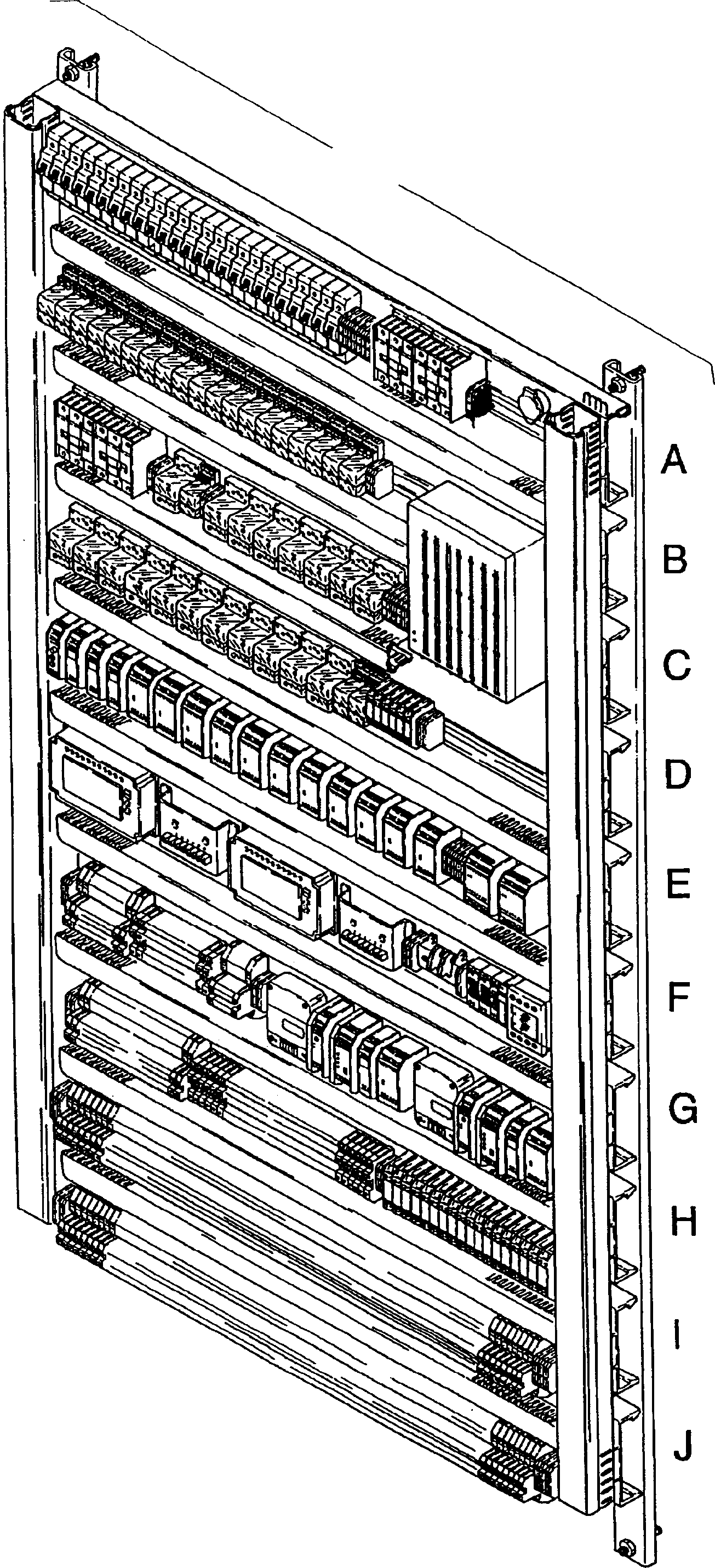 Komatsu parts book diagram for H455-SD S/N 15009: SWITCH FRAMING IN CABSUPPORT