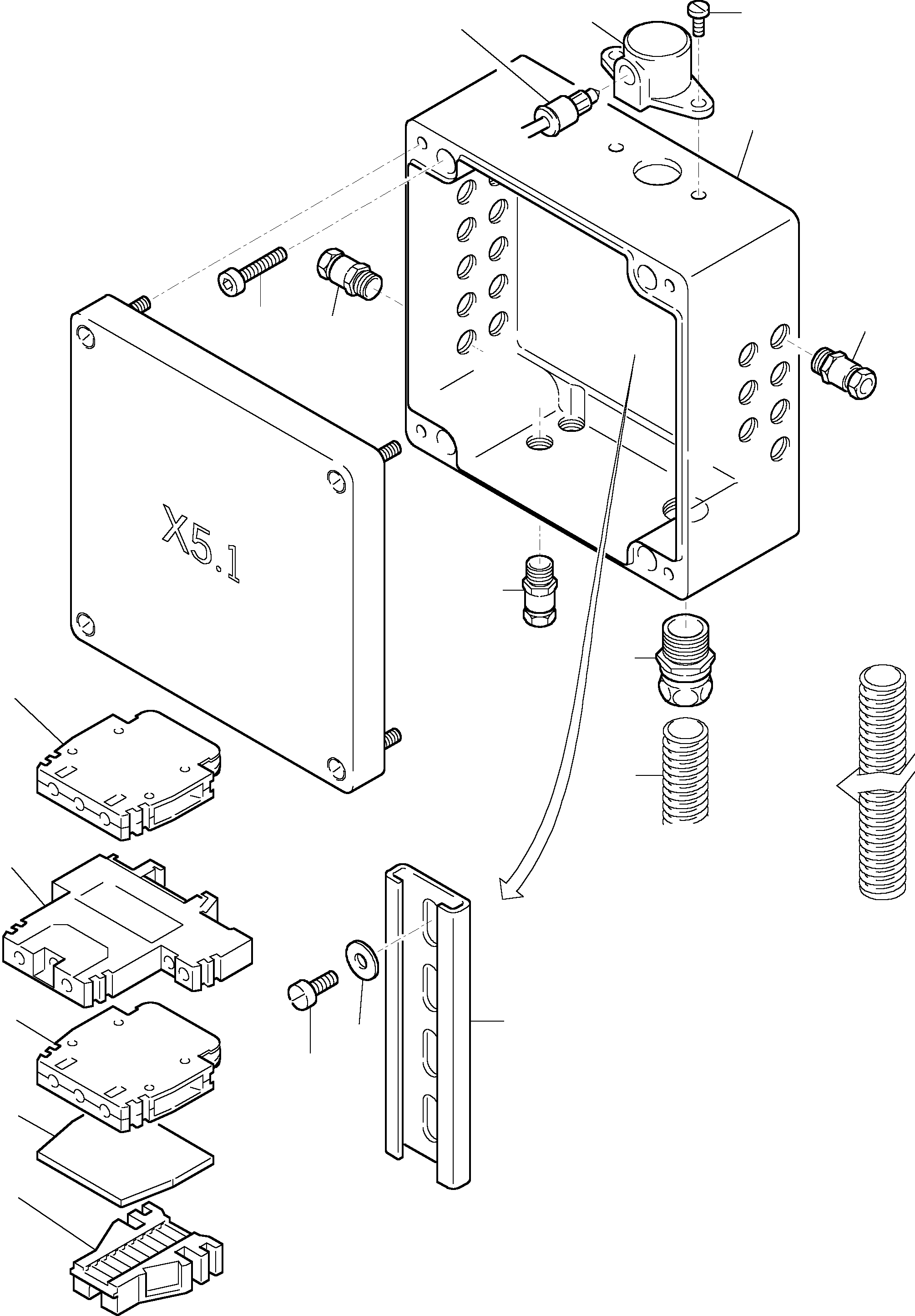 Komatsu parts book diagram for H455-SD S/N 15009: CABLES - CONTROL-AND FILTER PLATE 1