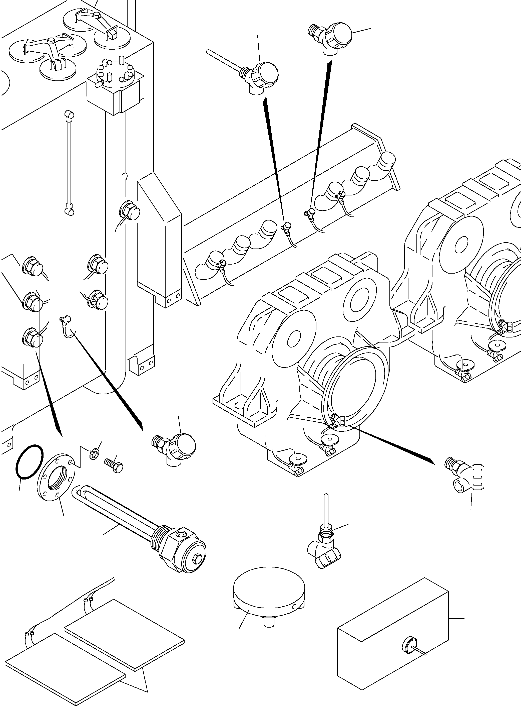 Komatsu parts book diagram for H455-SD S/N 15009: TEMPERATURE CONDITIONING