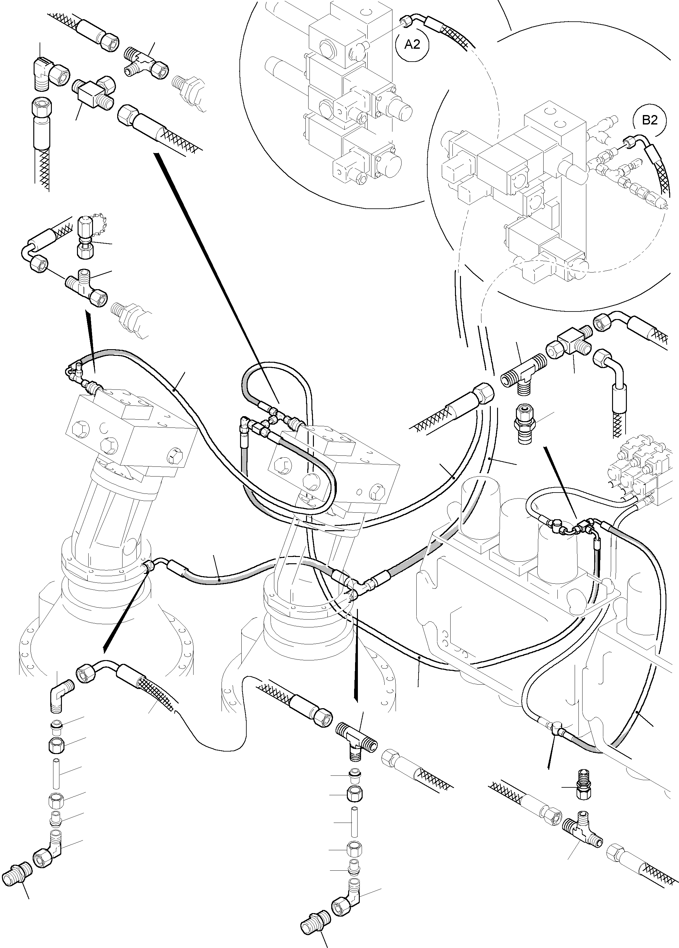 Komatsu parts book diagram for H455-SD S/N 15009: CONTROL - SLEW GEAR