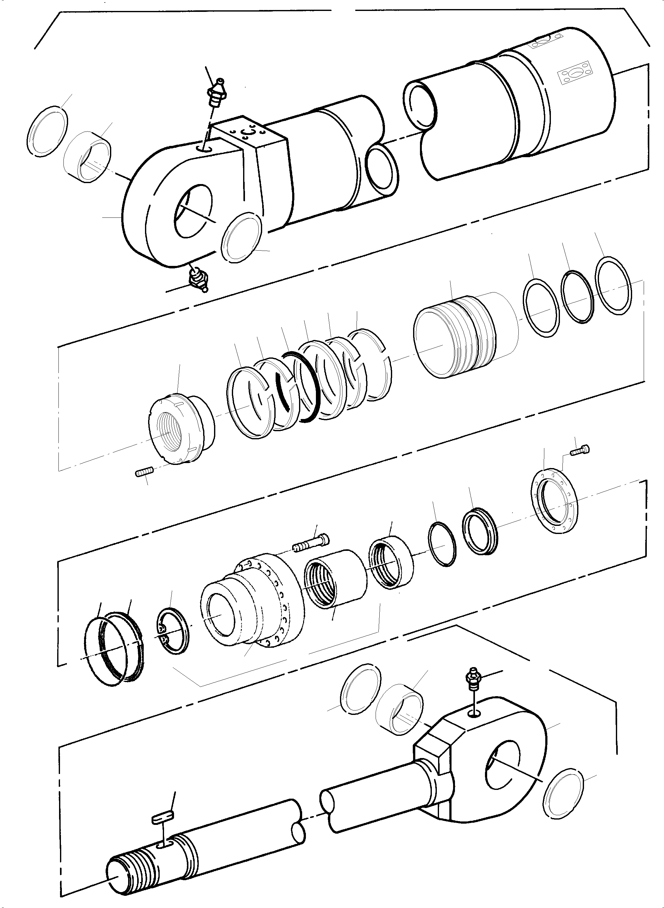 Excavators Mining Komatsu / PC5500-6E S/N 15064(G15064) / Clam Cylinder Cold weather design(515-5075j : 515-5075j)