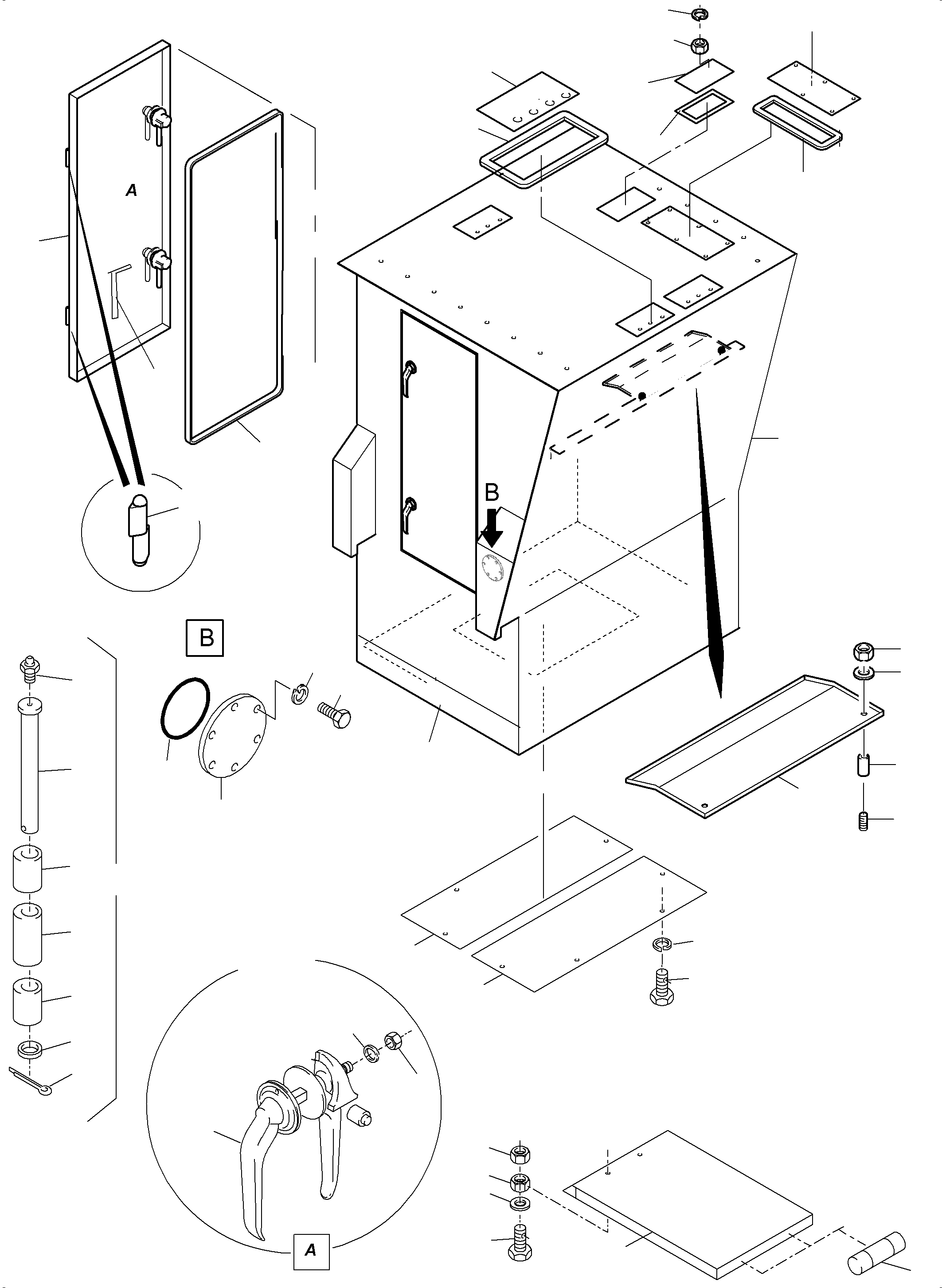 Excavators Mining Komatsu / PC5500-6E S/N 15070(G15070) / Cab Support Arr.(715-1901d : 715-1901d)
