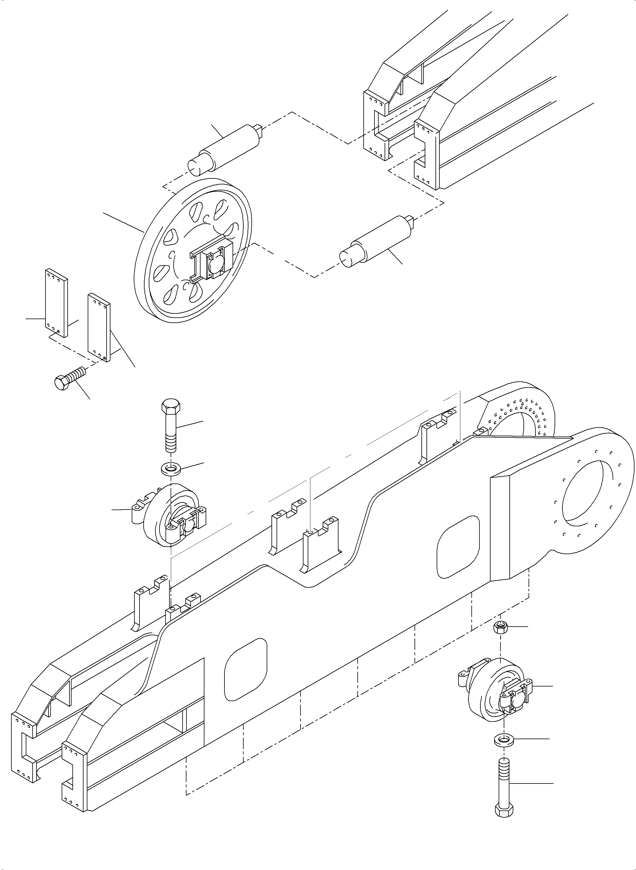 Excavators Mining Komatsu / PC5500-6 S/N 15071(G15071) / Track Group - Idler Protection NT/TT(515-3111a : 515-3111a)
