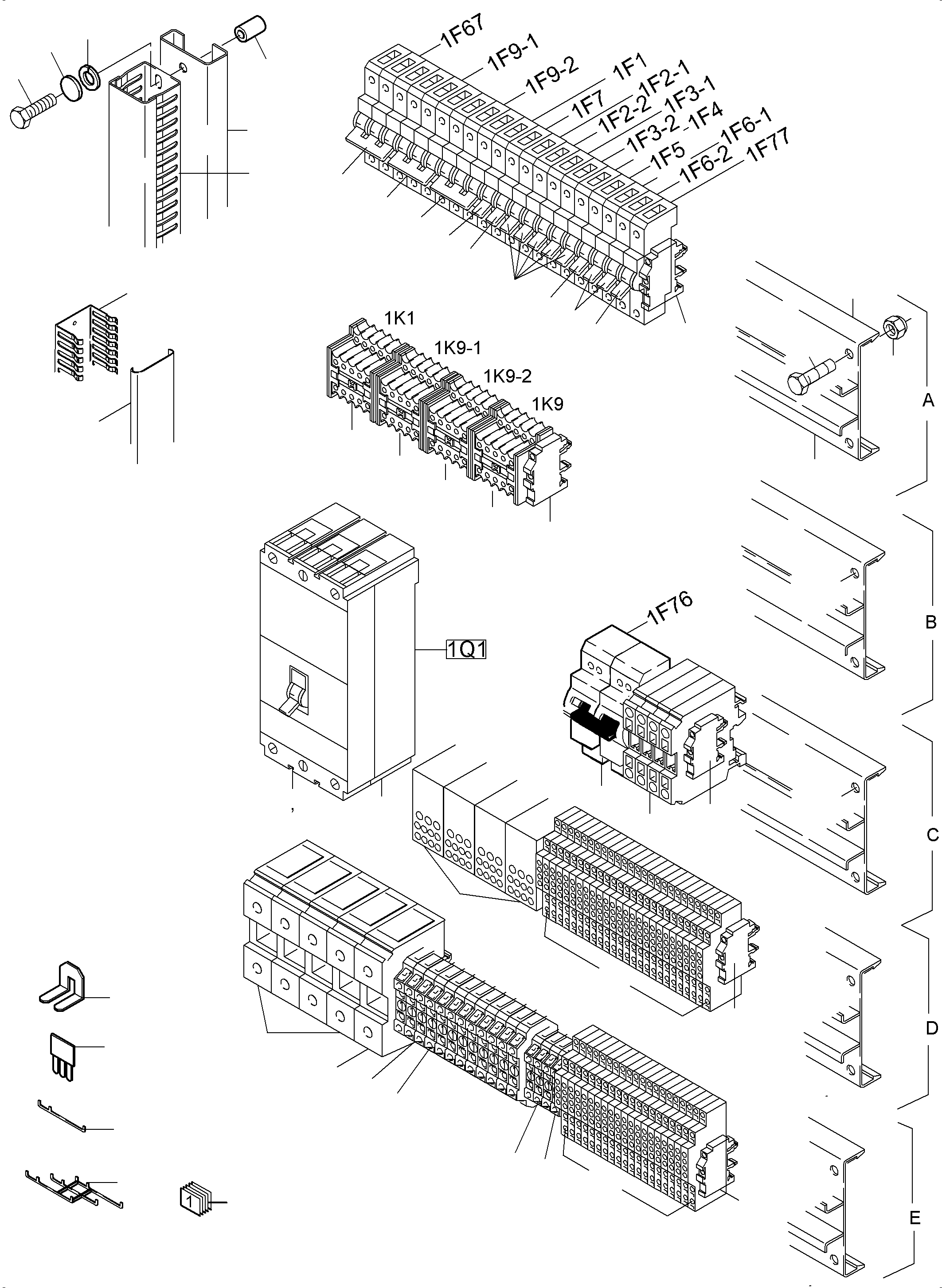 Excavators Mining Komatsu / PC5500-6 S/N 15071(G15071) / Switch Framing  1X1(515-2515l : 515-2515l)