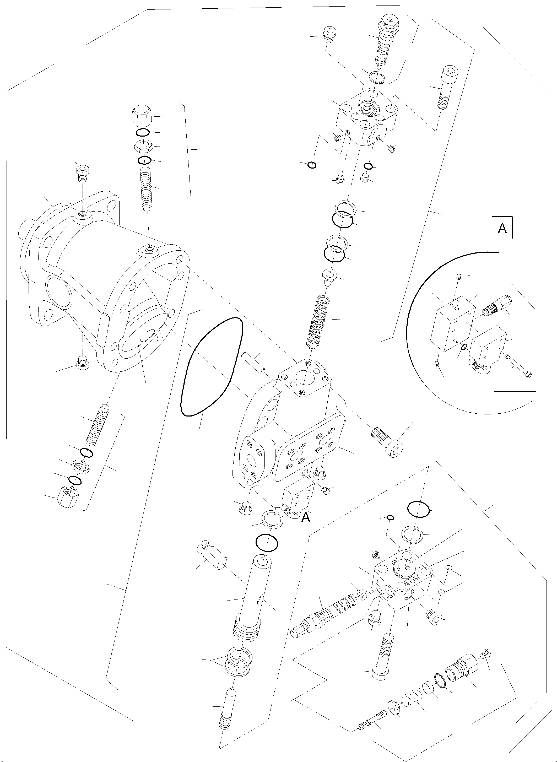Komatsu parts book diagram for PC5500-6 S/N 15081: HYDRAULIC MOTOR