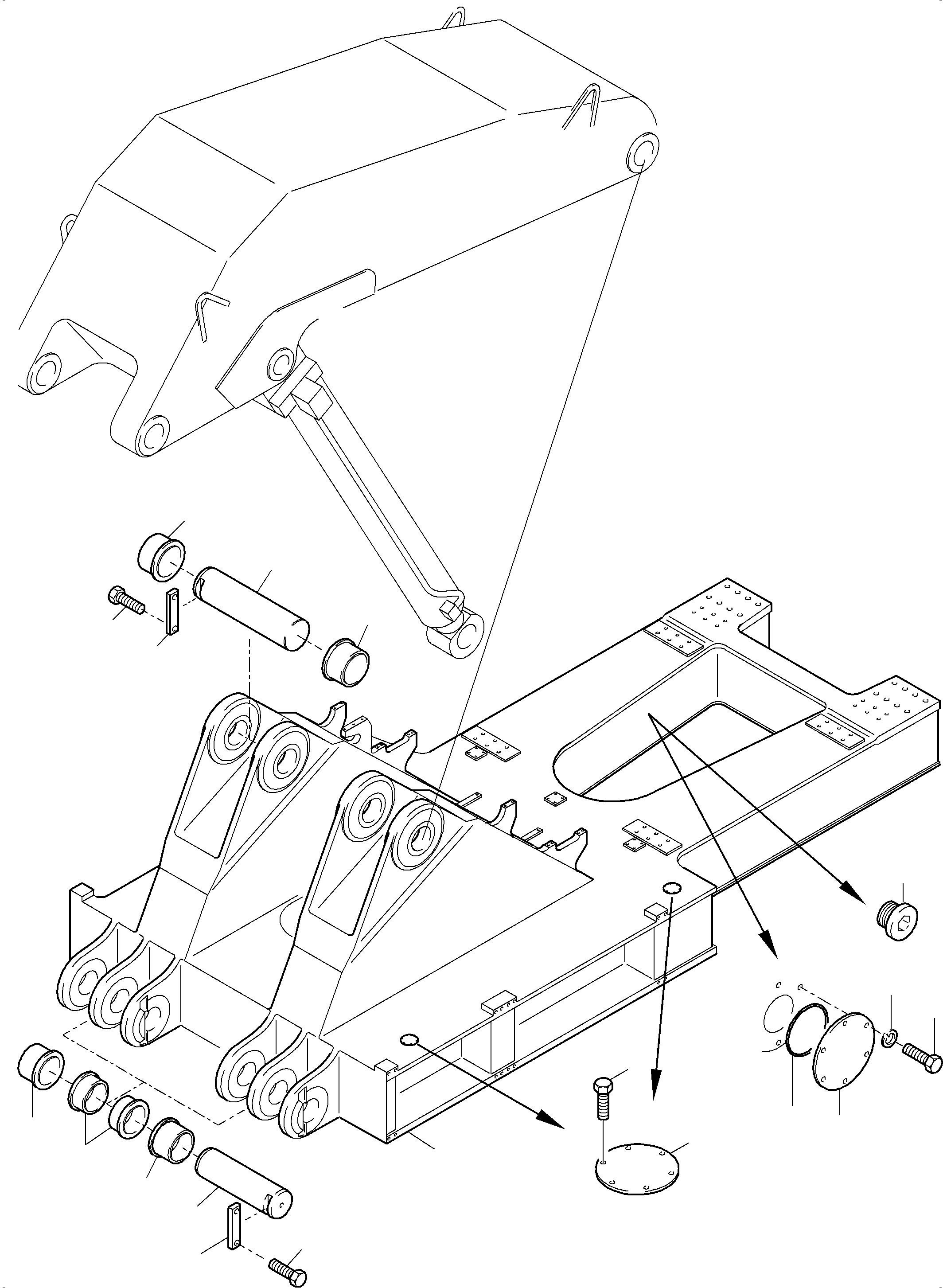 Komatsu parts book diagram for PC5500-6 S/N 15081: SUPERSTRUCTURE PLATFORM