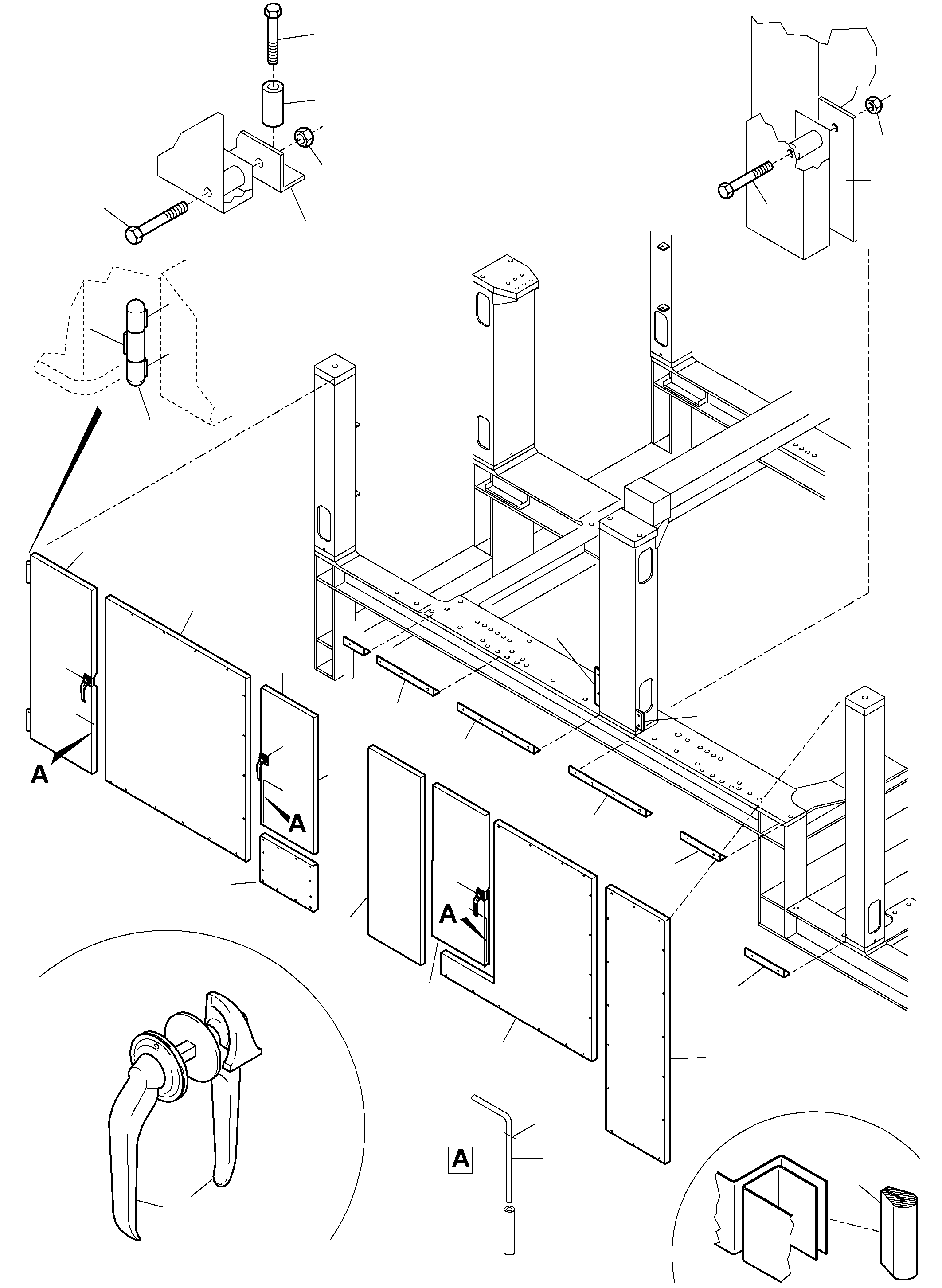 Komatsu parts book diagram for PC5500-6 S/N 15081: MACHINERY HOUSE DIESEL