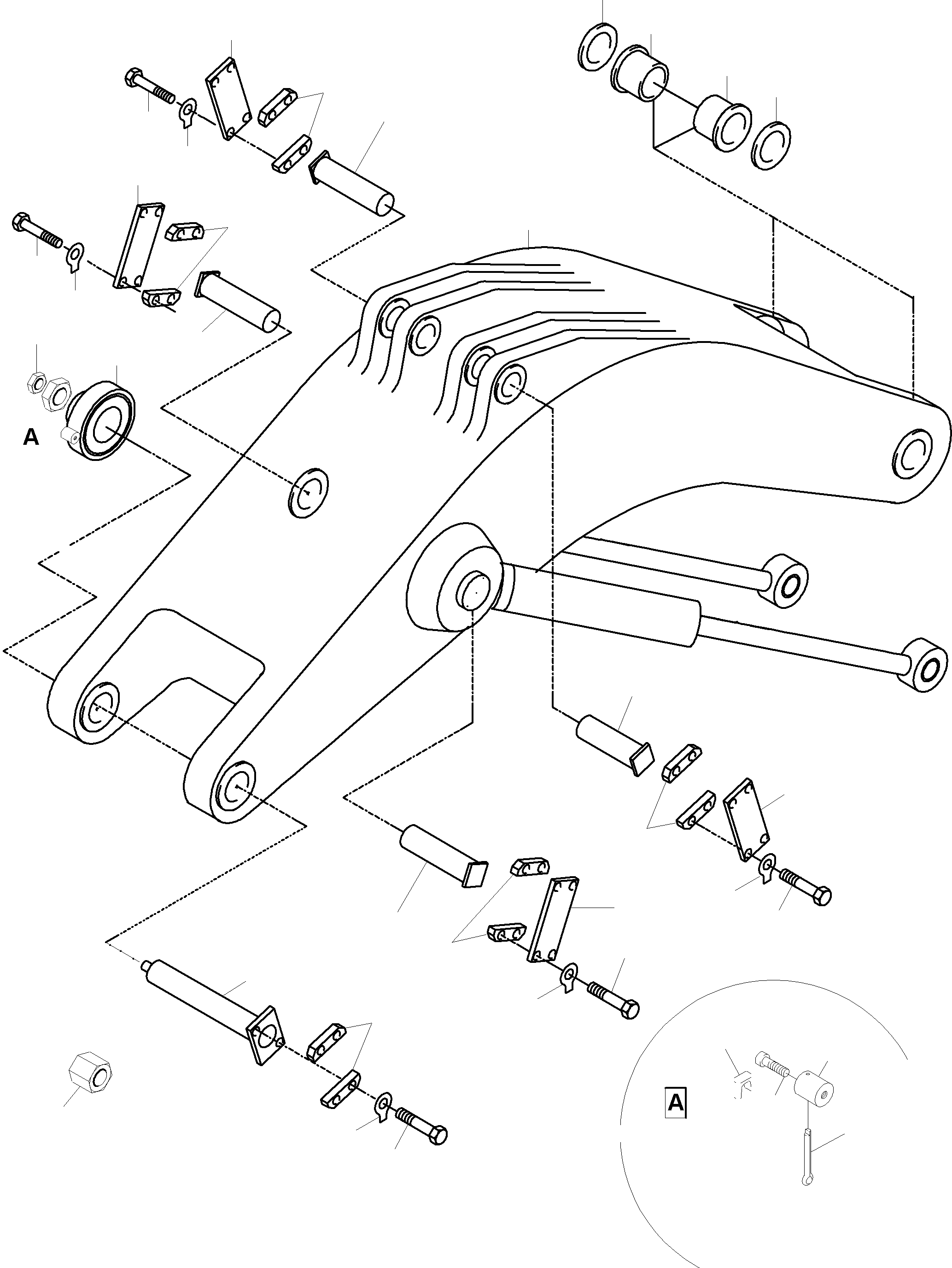 Excavators Mining Komatsu / PC5500-6 S/N 15083(G15083) / Backhoe  Boom(515-4018g : 515-4018g)