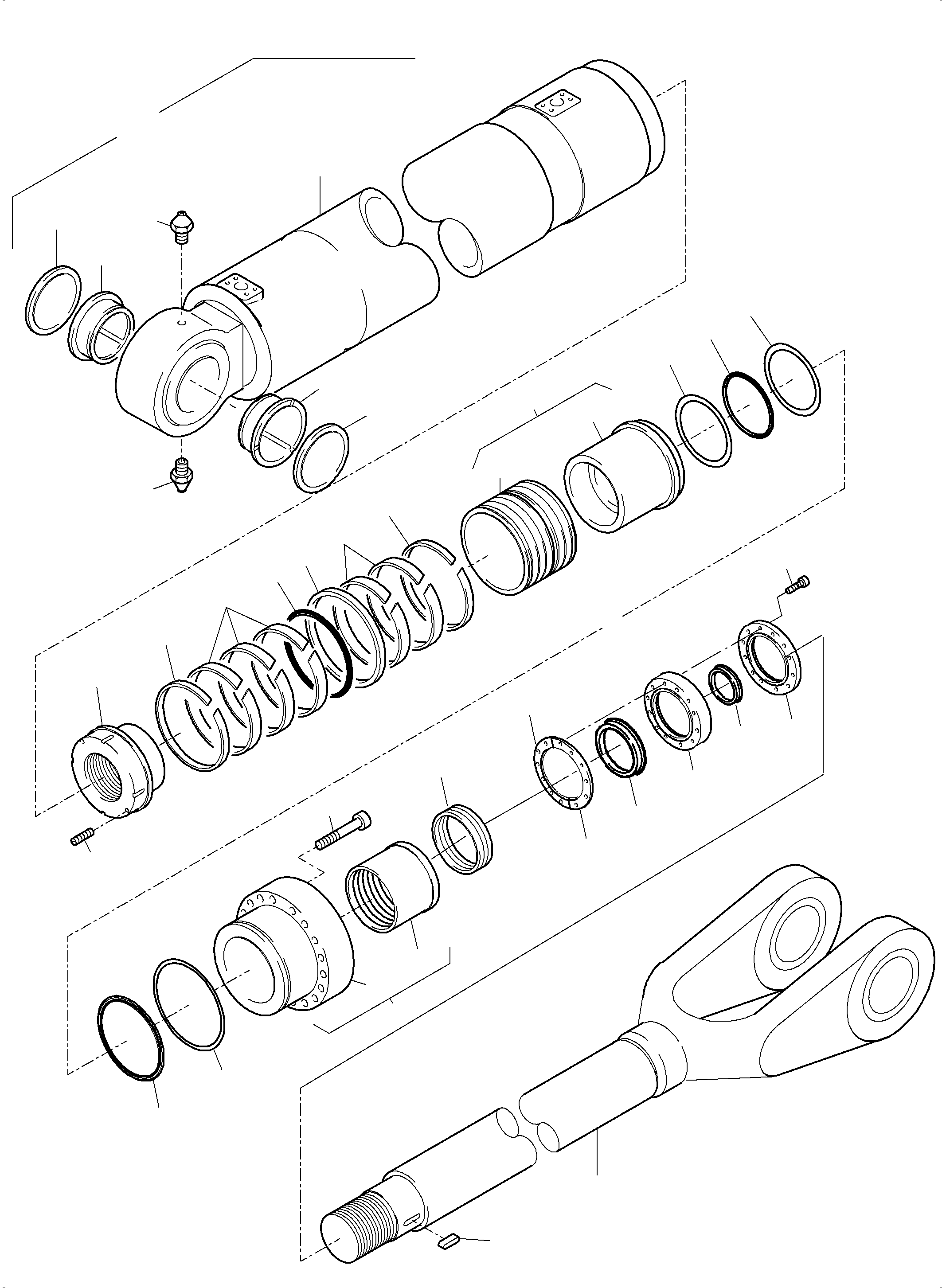 Excavators Mining Komatsu / PC5500-6 S/N 15083(G15083) / Hydraulic Cylinder(515-4180e : 515-4180e)