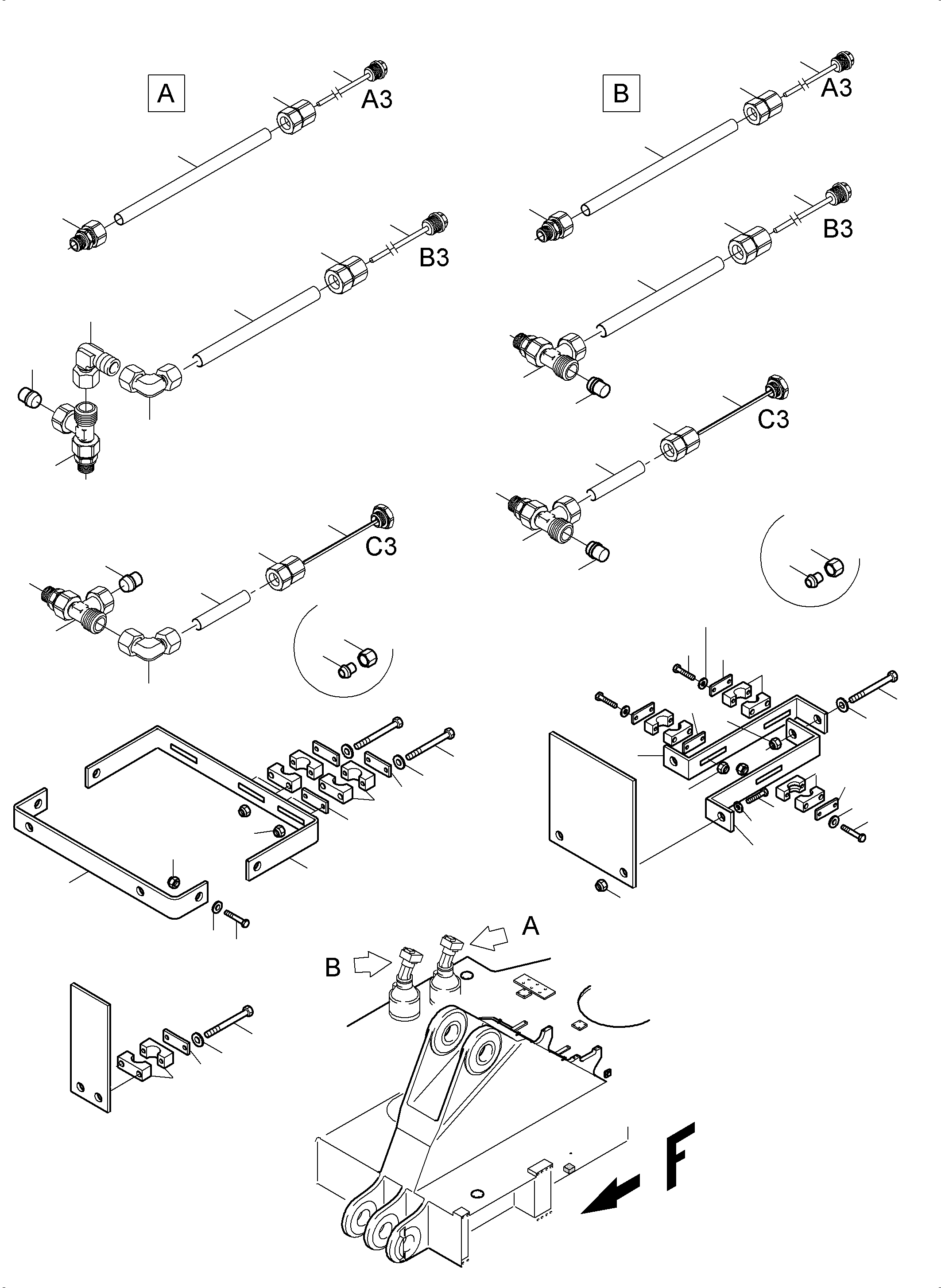 Komatsu parts book diagram for PC5500-6 S/N 15083: SLEW GEAR ARR.