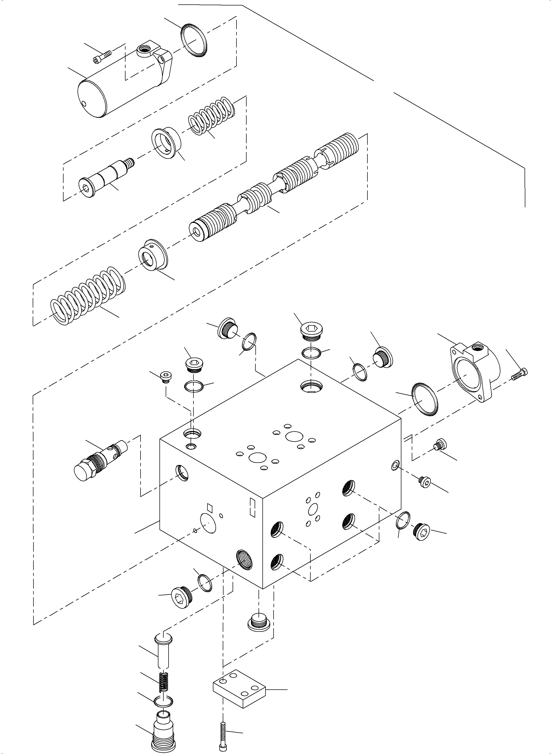 Komatsu parts book diagram for PC5500-6 S/N 15086: CONTROL BLOCK
