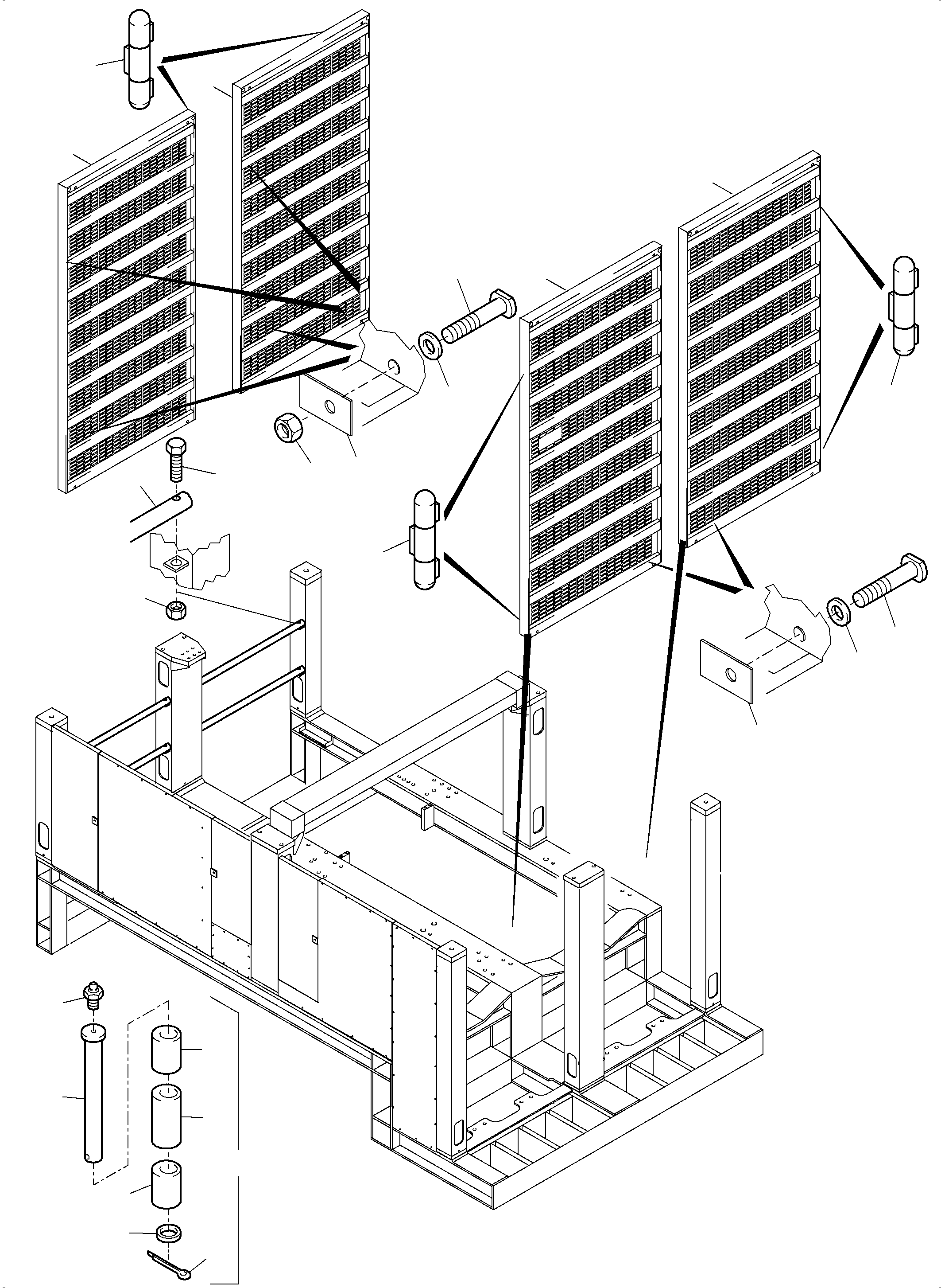Komatsu parts book diagram for PC5500-6 S/N 15086: MACHINERY HOUSE DIESEL