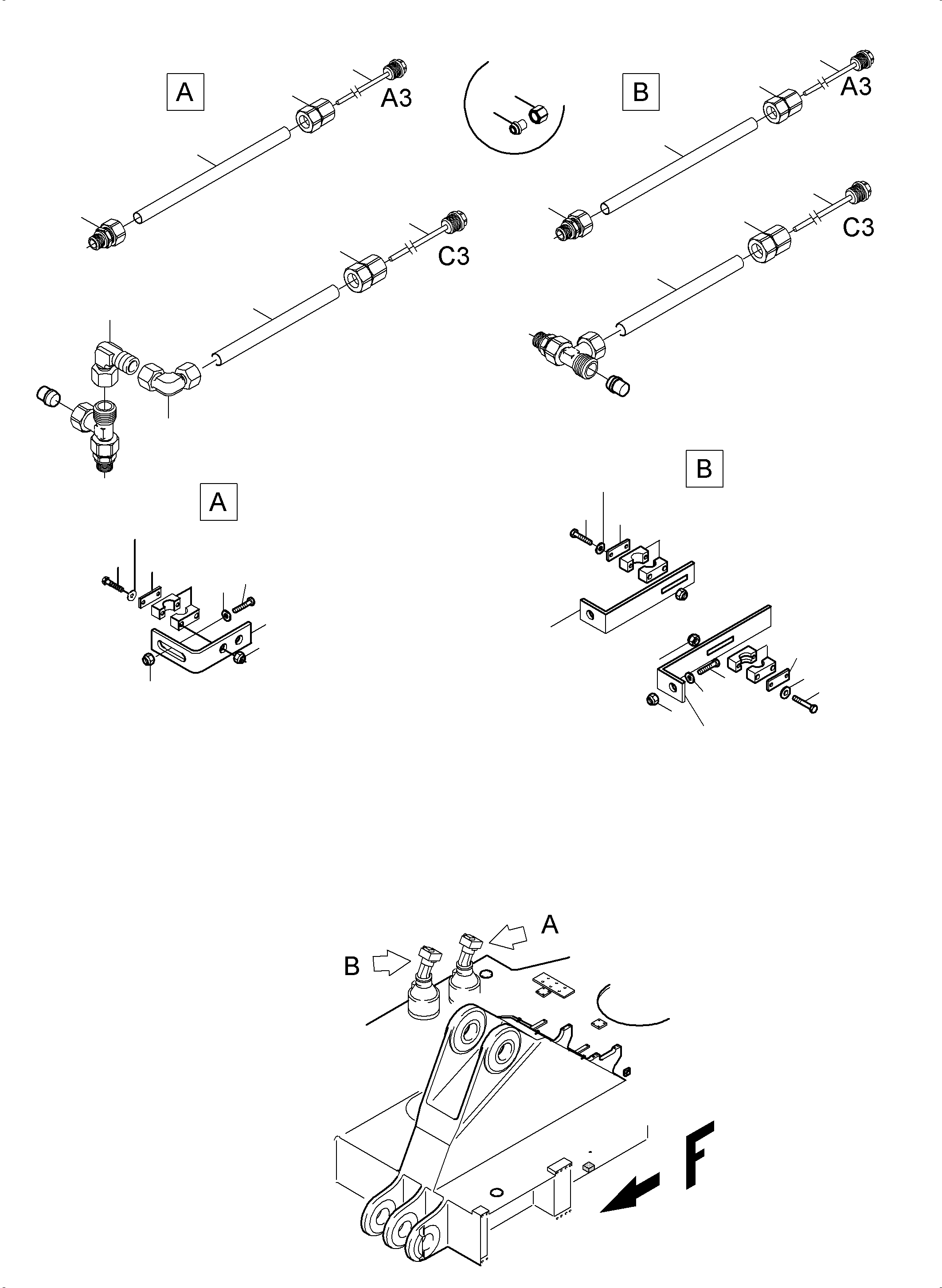 Komatsu parts book diagram for PC5500-6 S/N 15086: SLEW GEAR ARR.