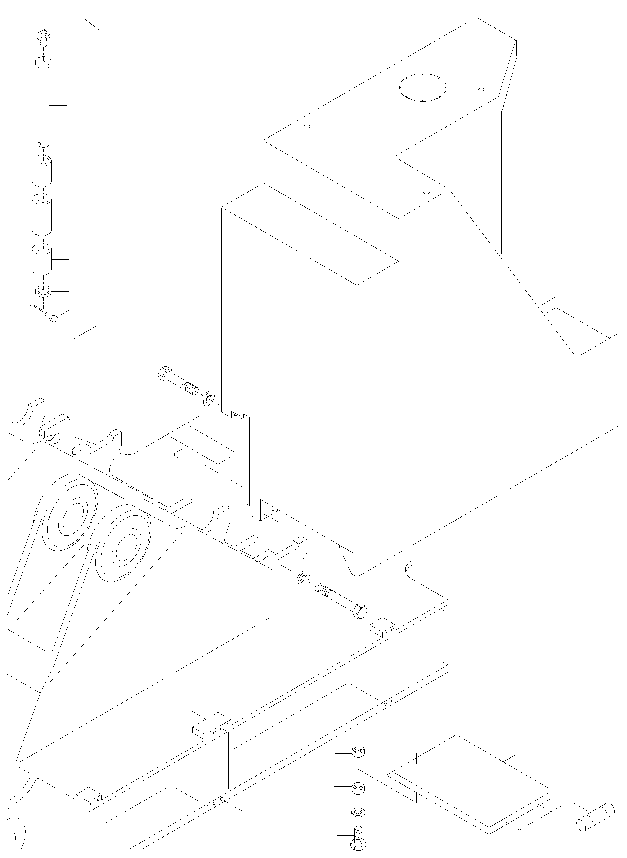 Komatsu parts book diagram for PC5500-6 S/N 15086: FUEL TANK