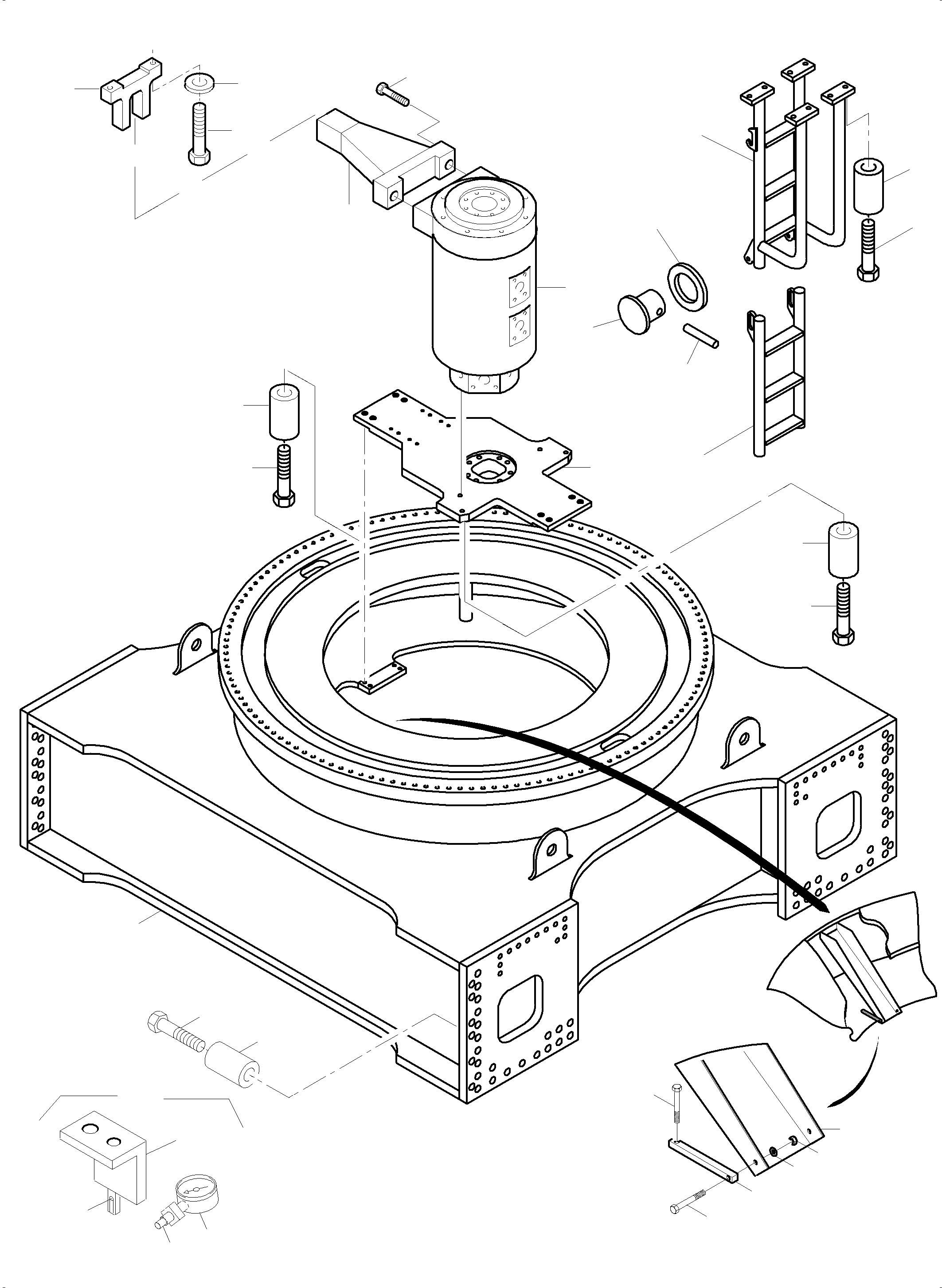 Komatsu parts book diagram for PC5500-6E S/N 15089: CARBODY NT AND TT