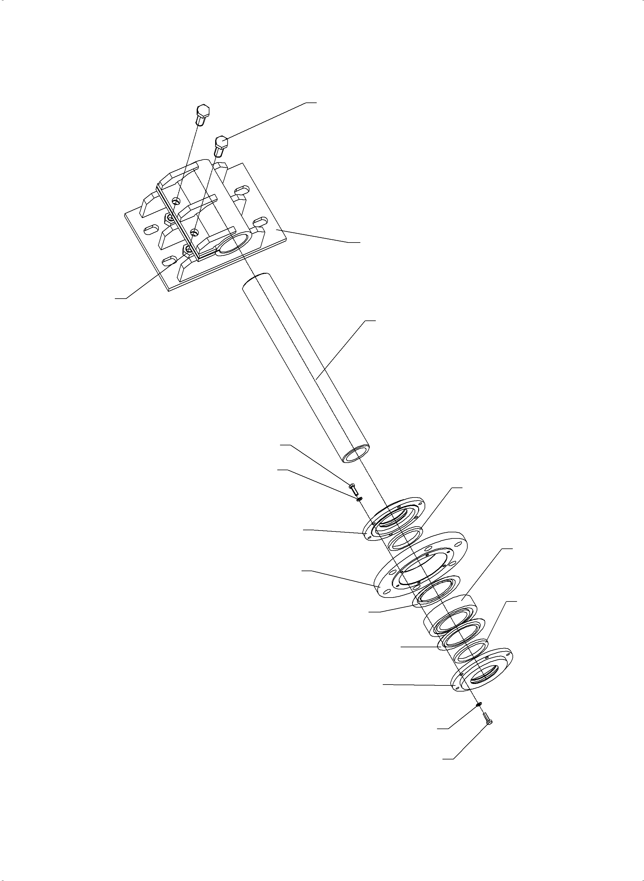 Komatsu parts book diagram for PC5500-6E S/N 15089: DRUM BEARING