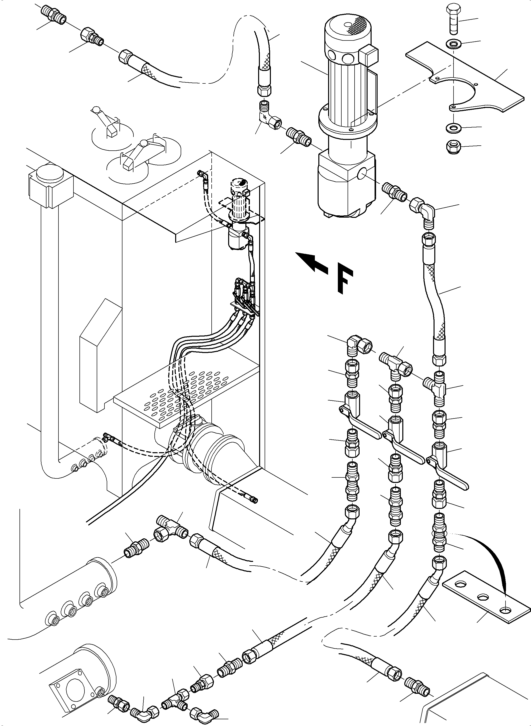 Komatsu parts book diagram for PC5500-6E S/N 15089: INSTALLATION - TRANSFUSING PUMP