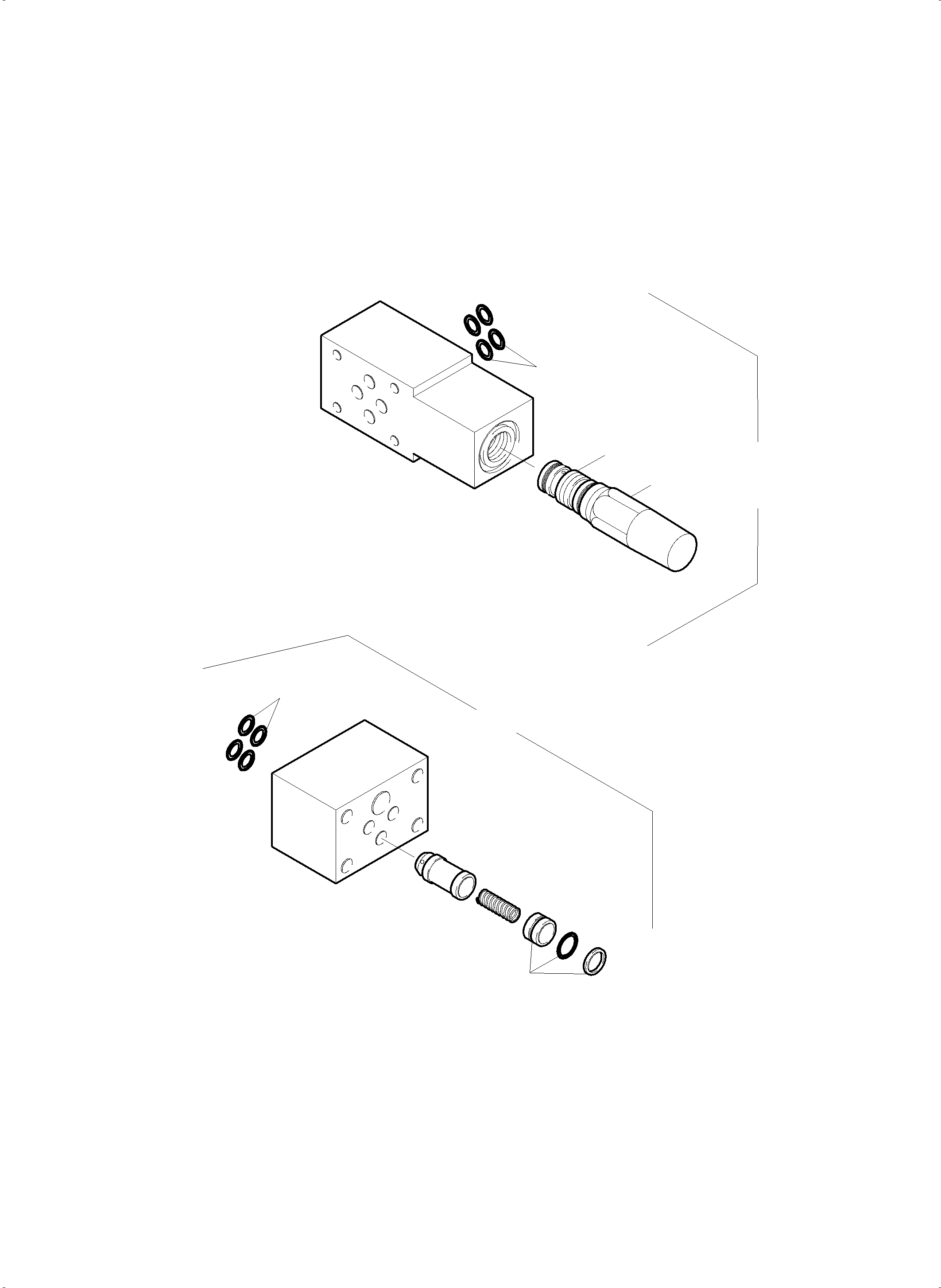Komatsu parts book diagram for PC5500-6E S/N 15089: MULTI-STATION MANIFOLD BLOCK