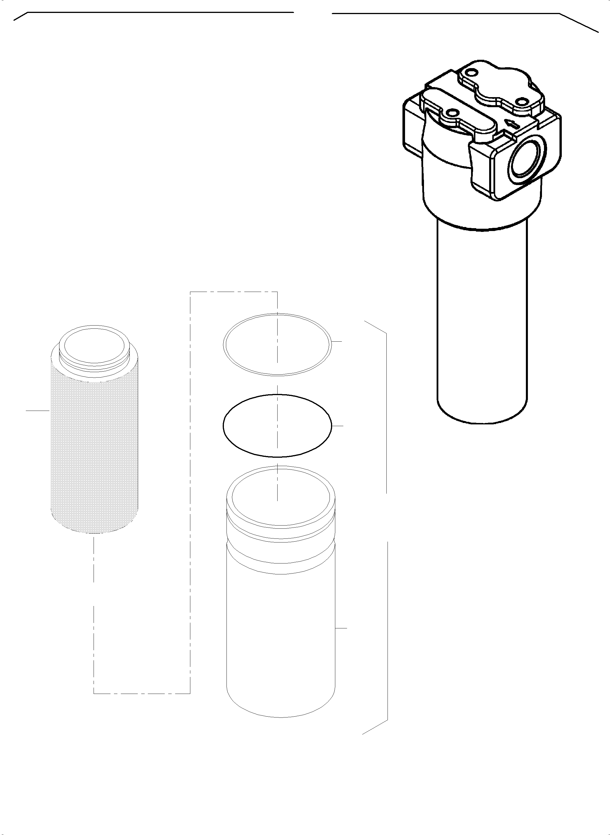 Komatsu parts book diagram for PC5500-6E S/N 15089: HYDRAULIC FILTER