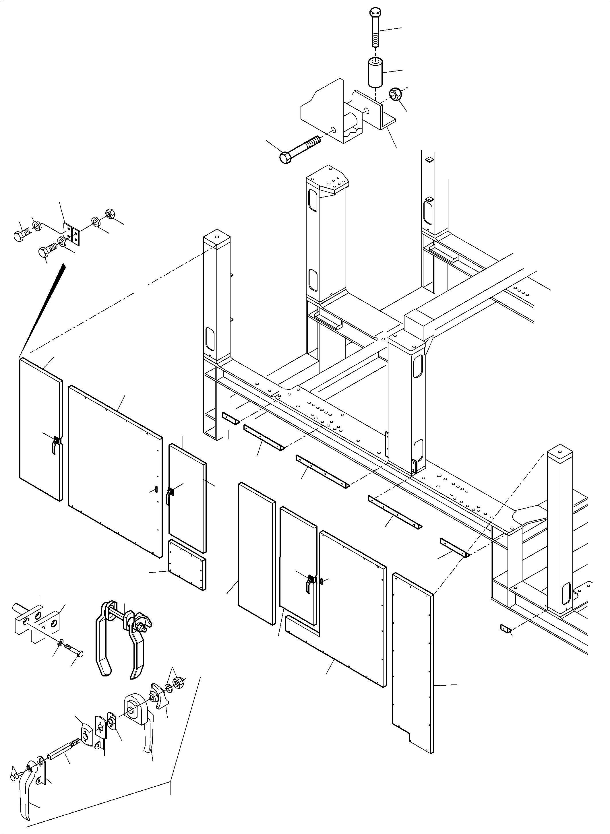 Komatsu parts book diagram for PC5500-6E S/N 15089: MACHINERY HOUSE ELECTRO
