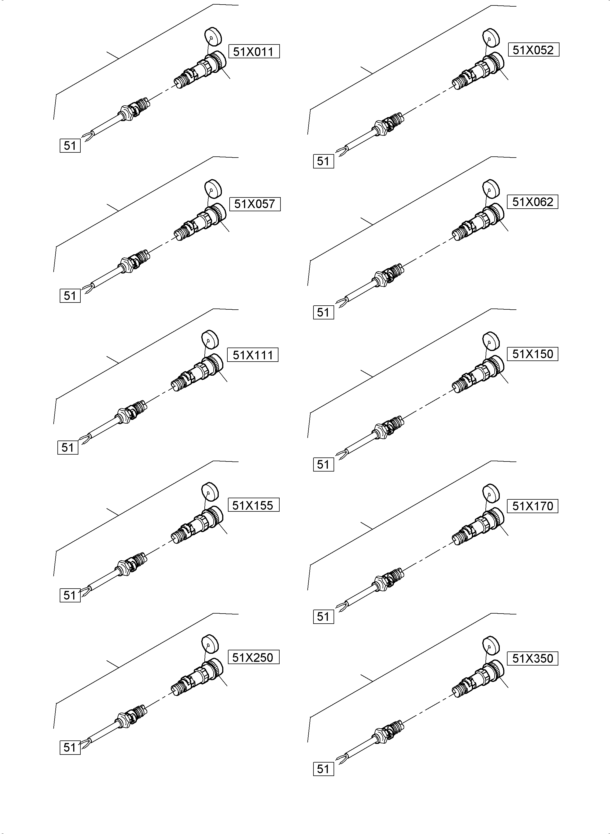 Komatsu parts book diagram for PC5500-6E S/N 15089: SWITCH CABINET LOCATION 51