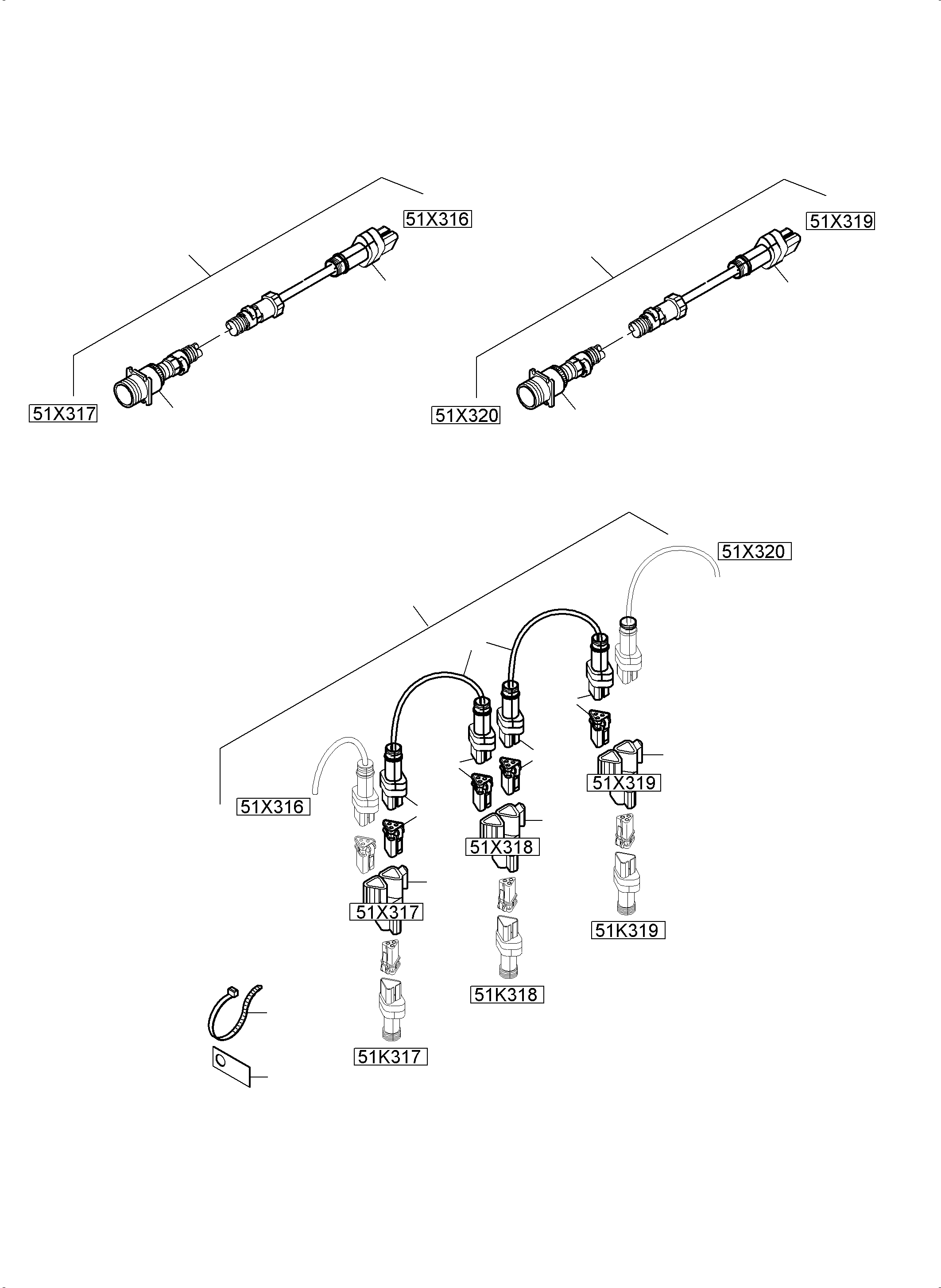 Komatsu parts book diagram for PC5500-6E S/N 15089: SWITCH CABINET LOCATION 51