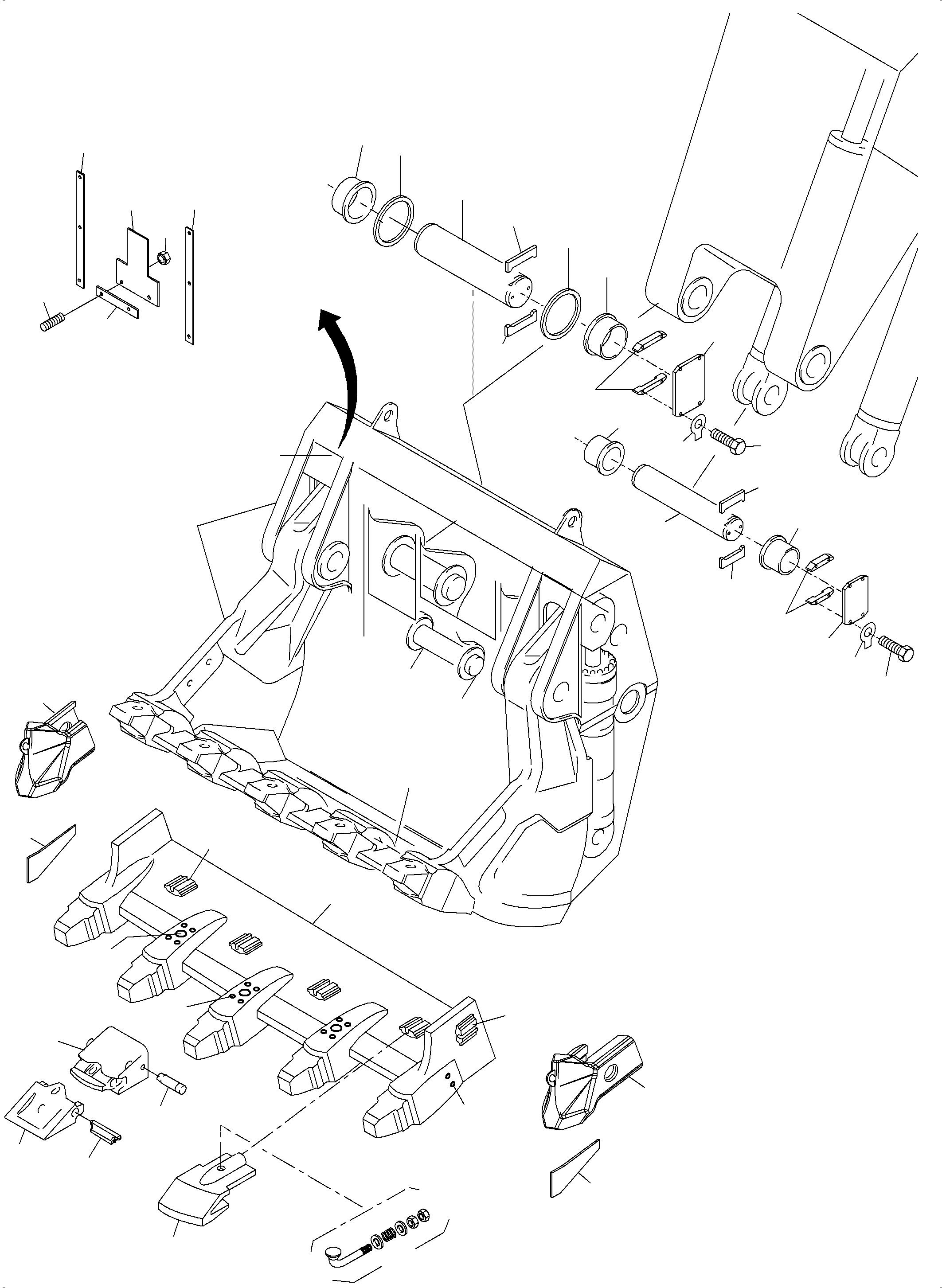 Excavators Mining Komatsu / PC5500-6 S/N 15095(G15095) / Klappschaufel 24,0 cbm(515-5024 : 515-5024)