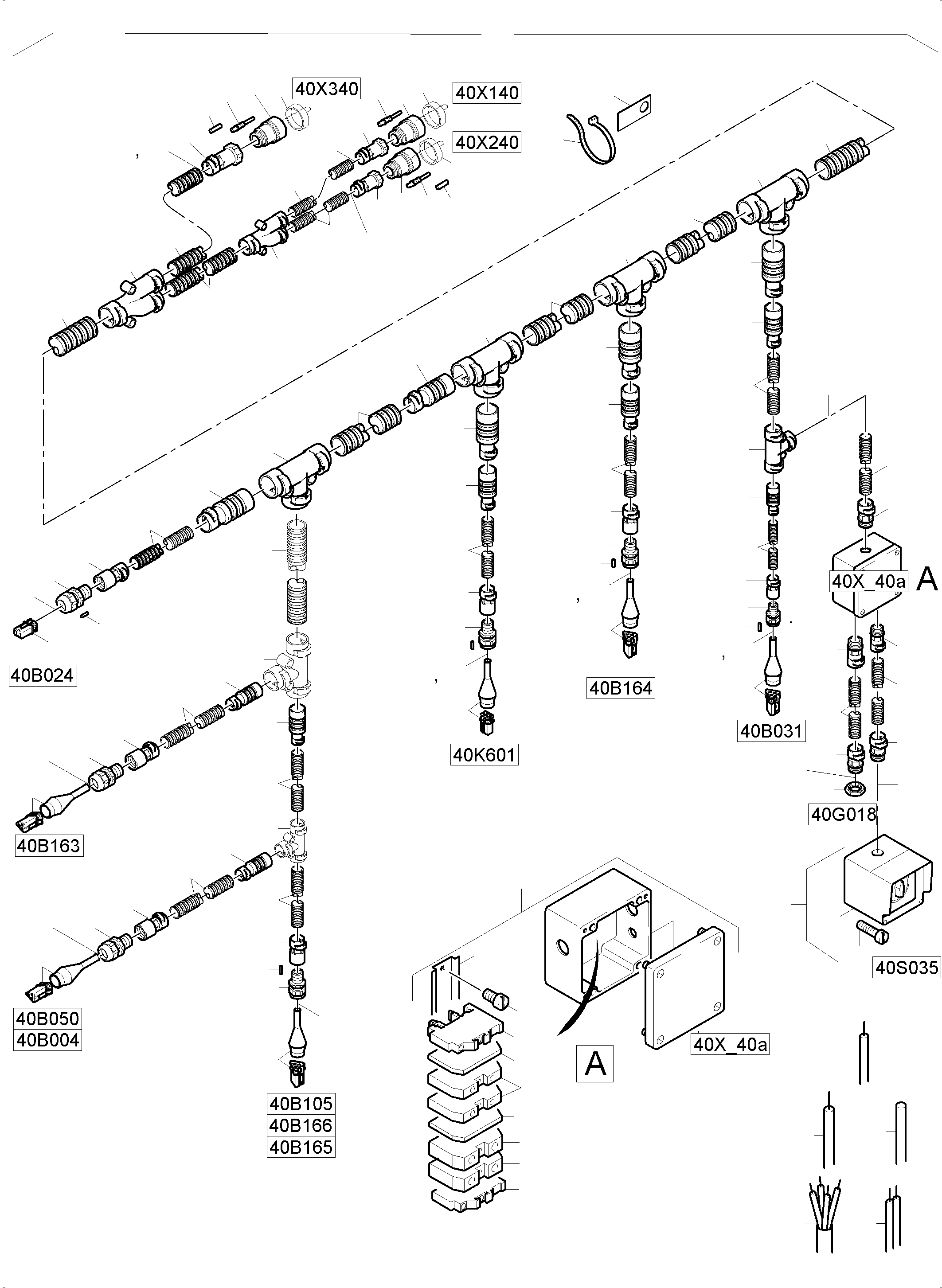 Excavators Mining Komatsu / PC5500-6E S/N 15098(G15098) / Oil tank, oil cooler and transfusing pump - harnesses(715-2242a : 715-2242a)