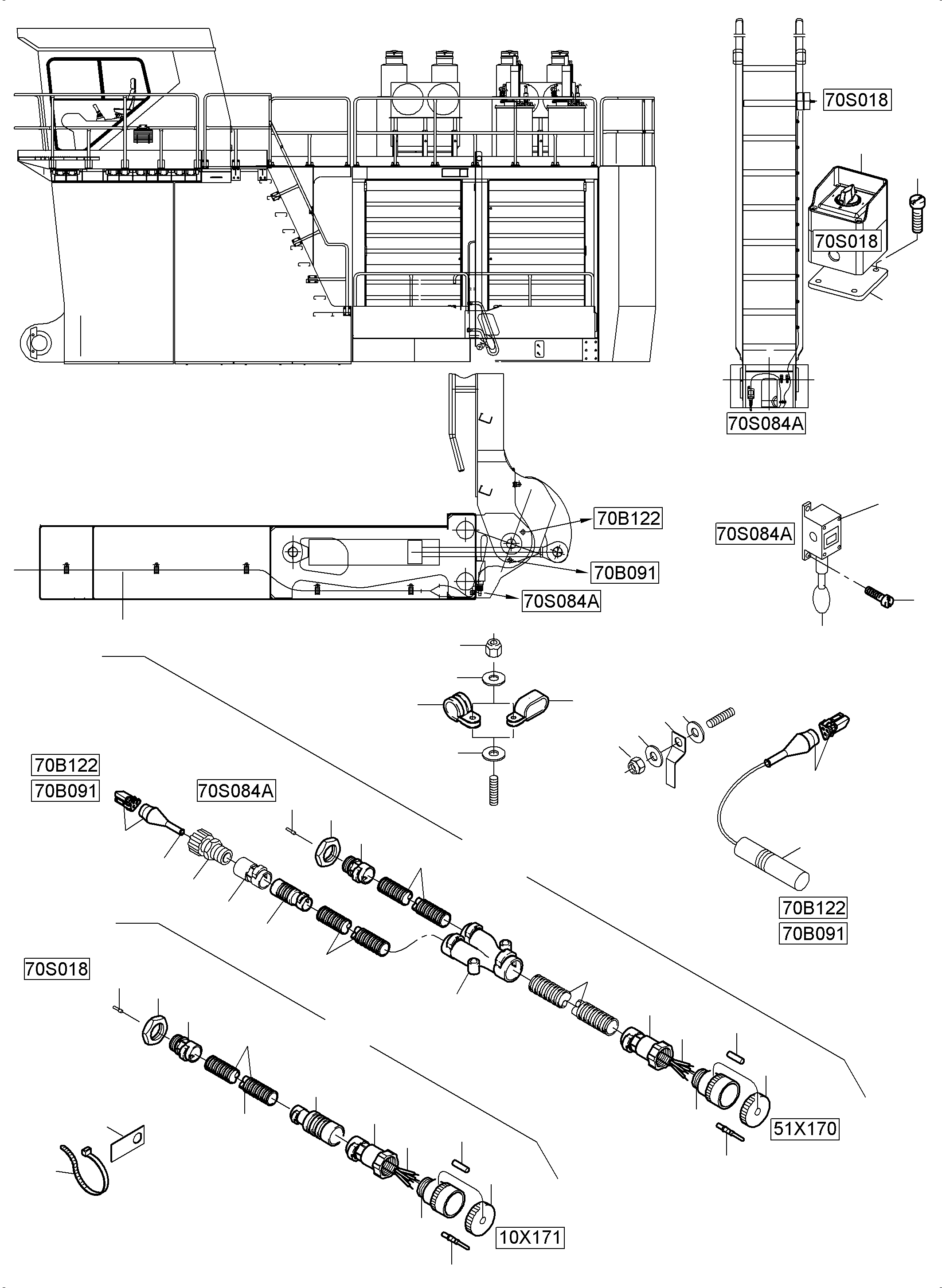 Excavators Mining Komatsu / PC5500-6E S/N 15098(G15098) / Electric Parts - ascent(715-2270a : 715-2270a)