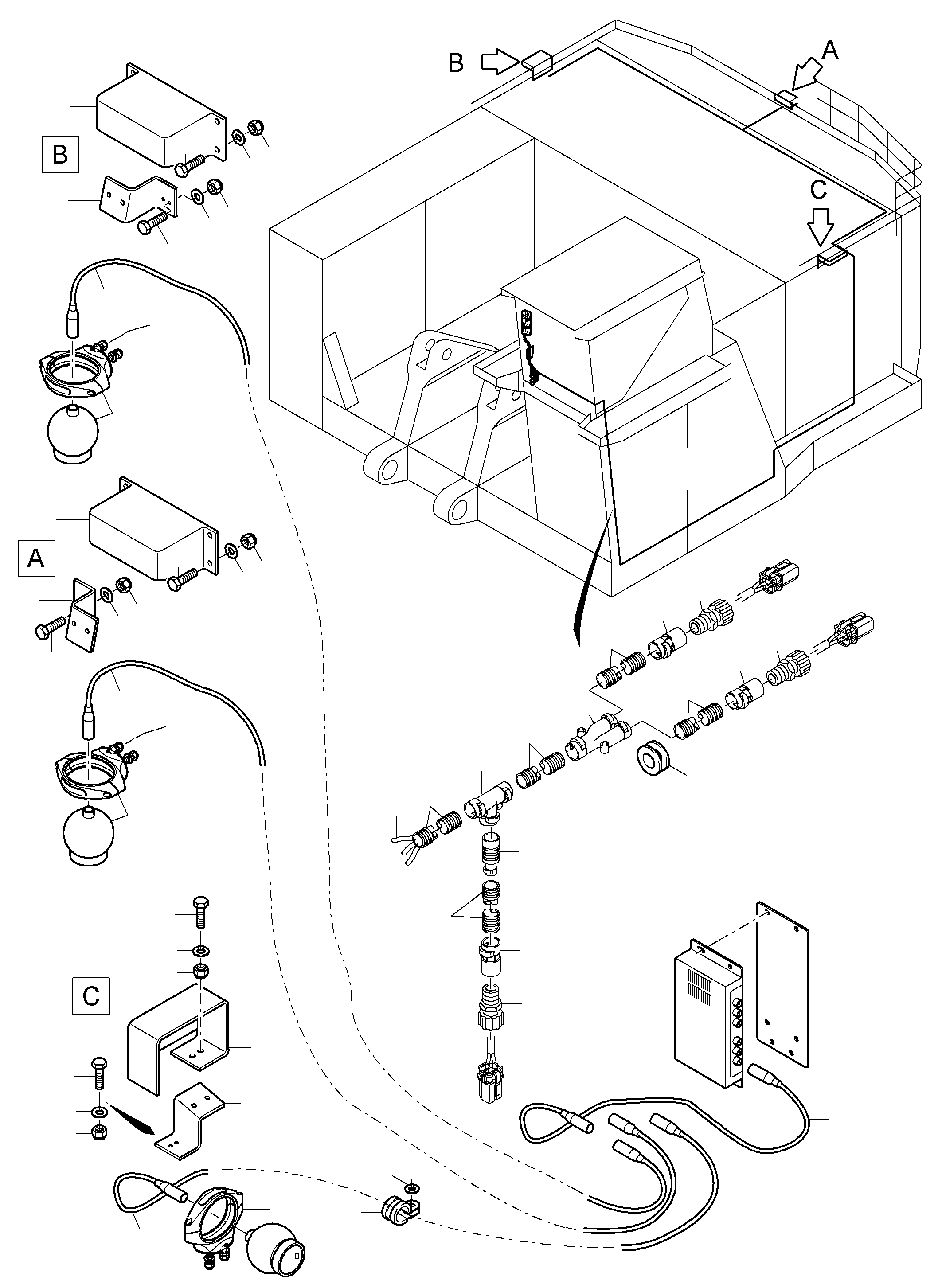 Excavators Mining Komatsu / PC5500-6 S/N 15112(G15112) / Camerasystem(515-1962d : 515-1962d)