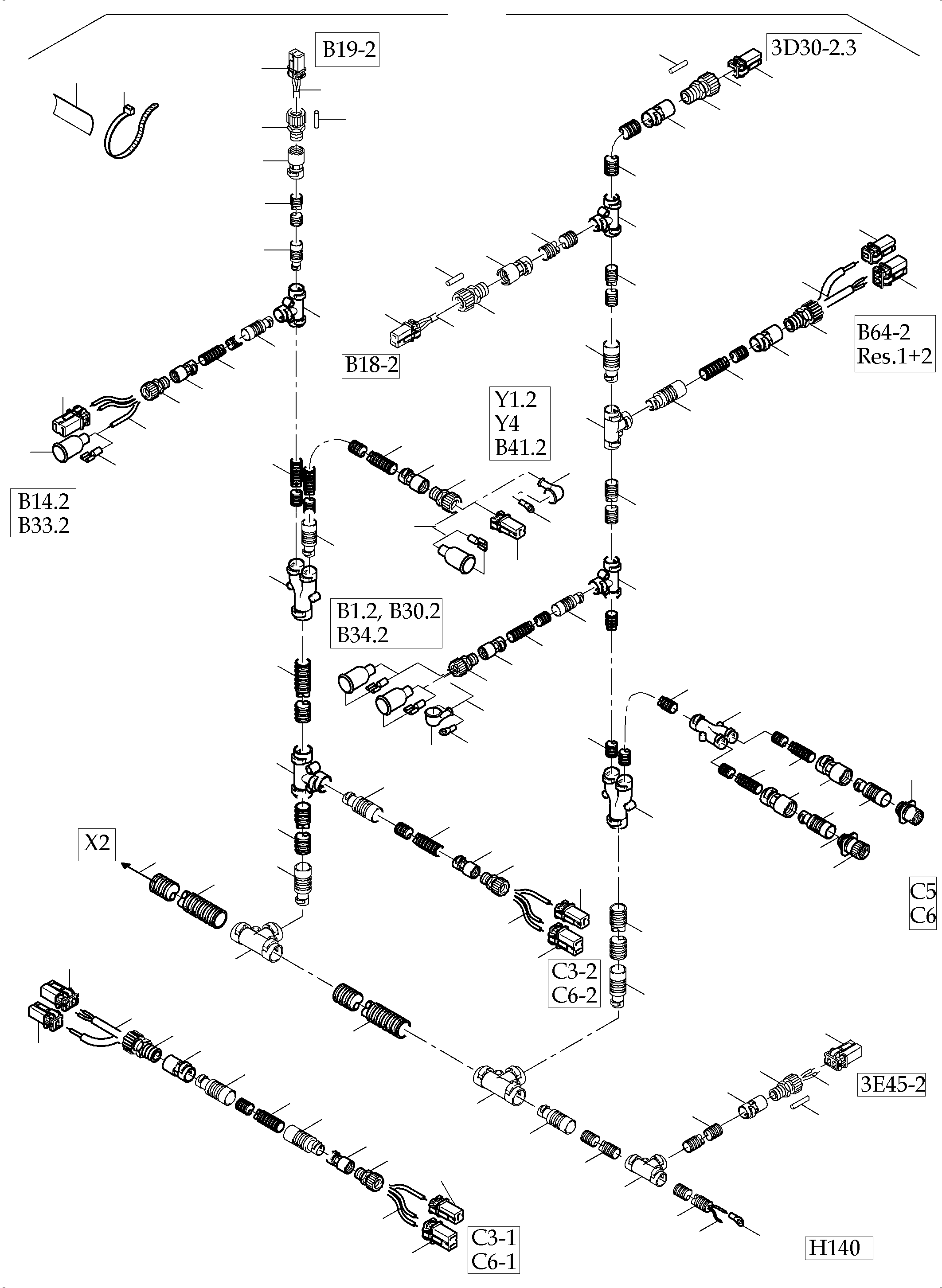 Excavators Mining Komatsu / PC5500-6 S/N 15112(G15112) / Cables - Engine and Transmitter(515-2148s : 515-2148s)