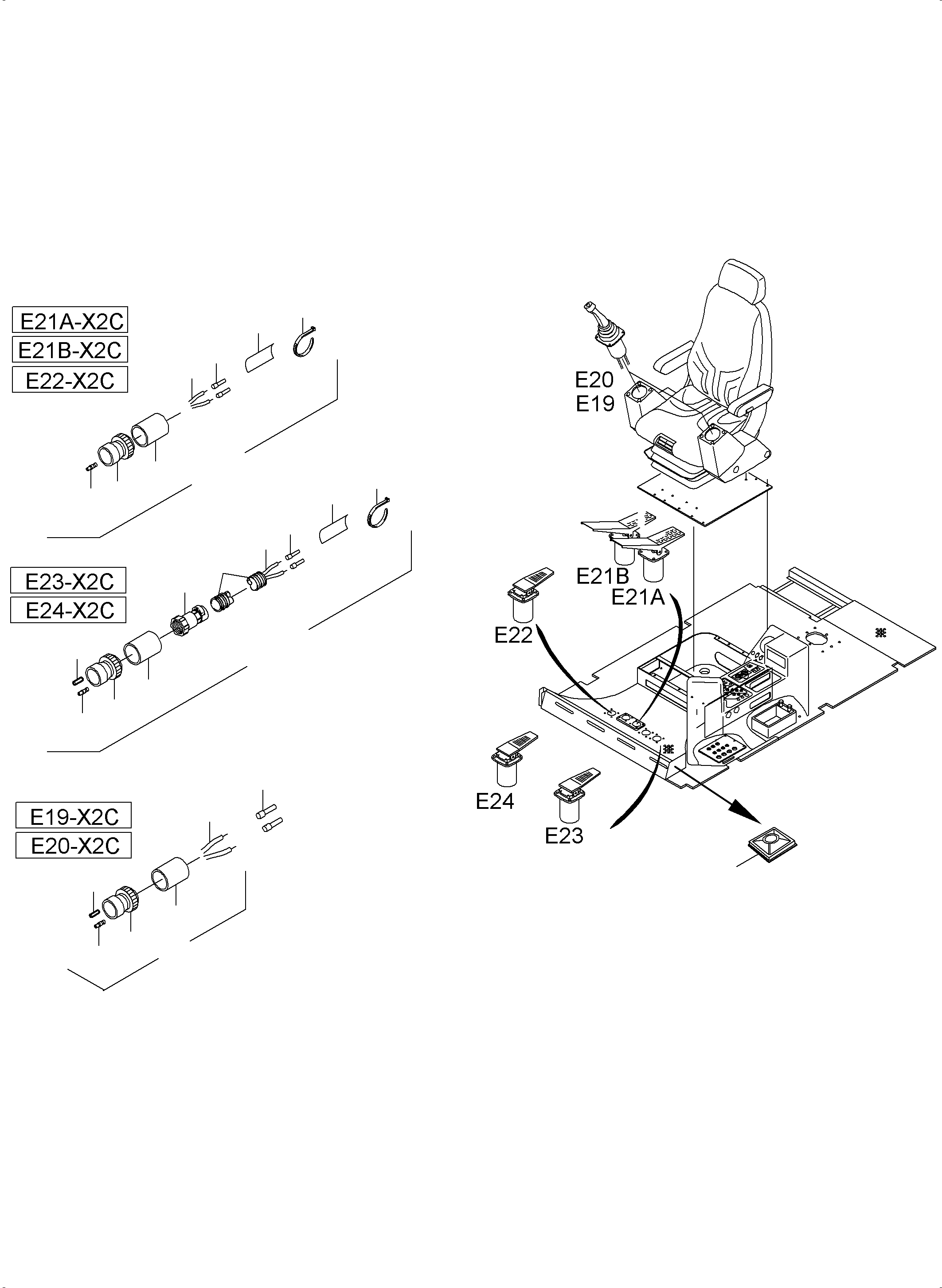 Excavators Mining Komatsu / PC5500-6 S/N 15112(G15112) / Operator