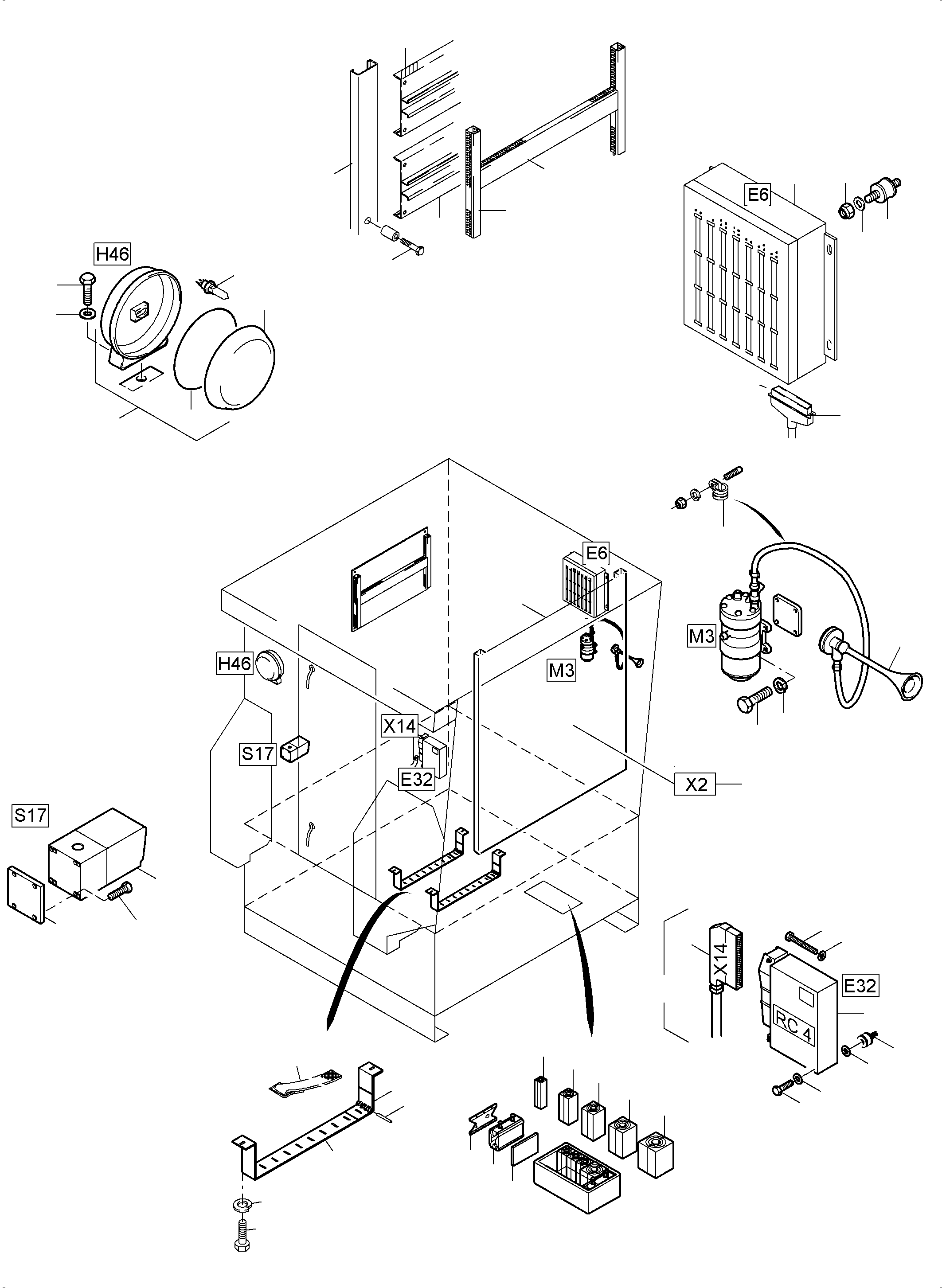 Excavators Mining Komatsu / PC5500-6 S/N 15112(G15112) / Electric - Cab Support(515-2135u : 515-2135u)