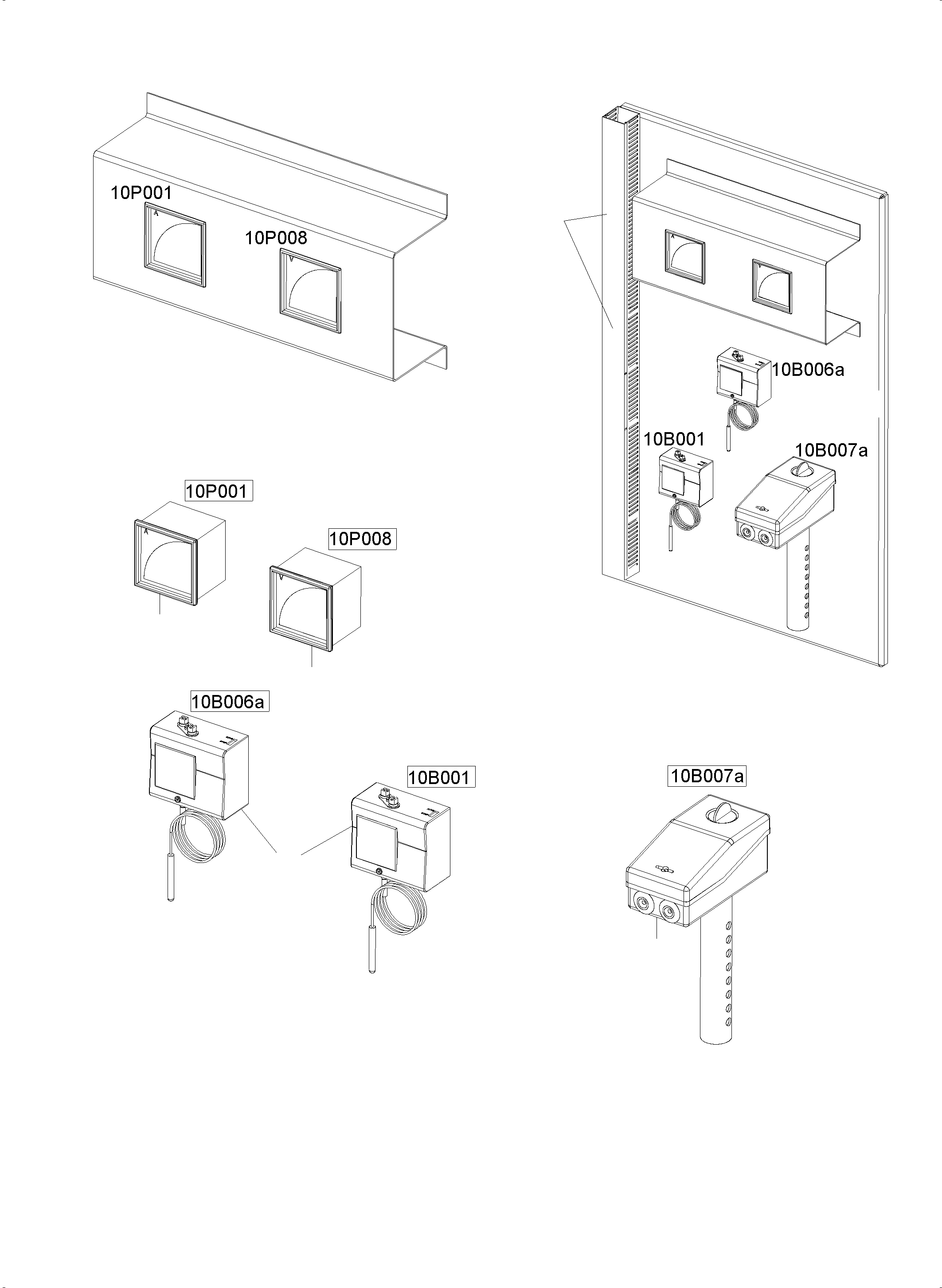 Komatsu parts book diagram for PC5500-6E S/N 15134: MOUNTING PLATE - SENSOR