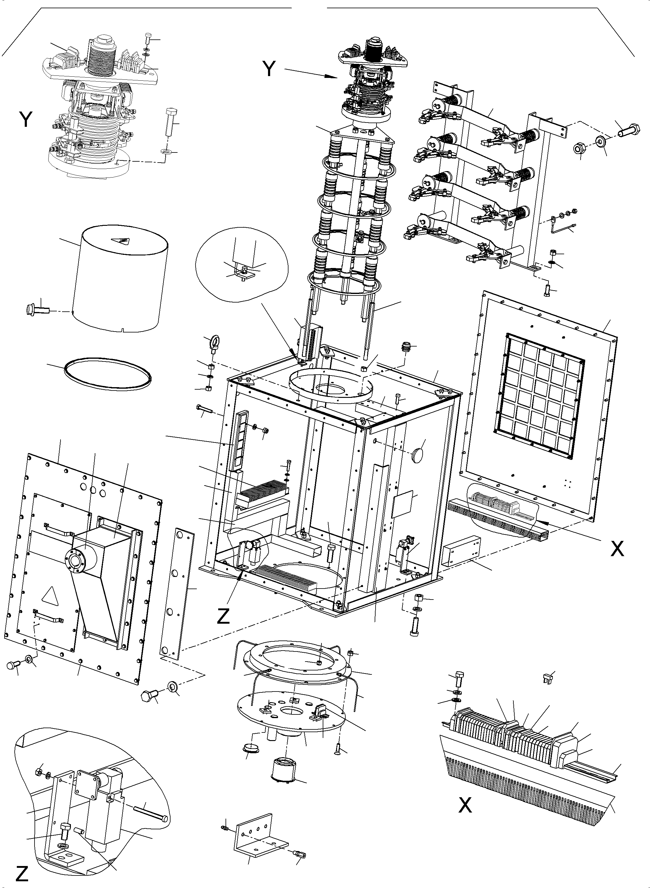 Komatsu parts book diagram for PC5500-6E S/N 15134: SLIP RING