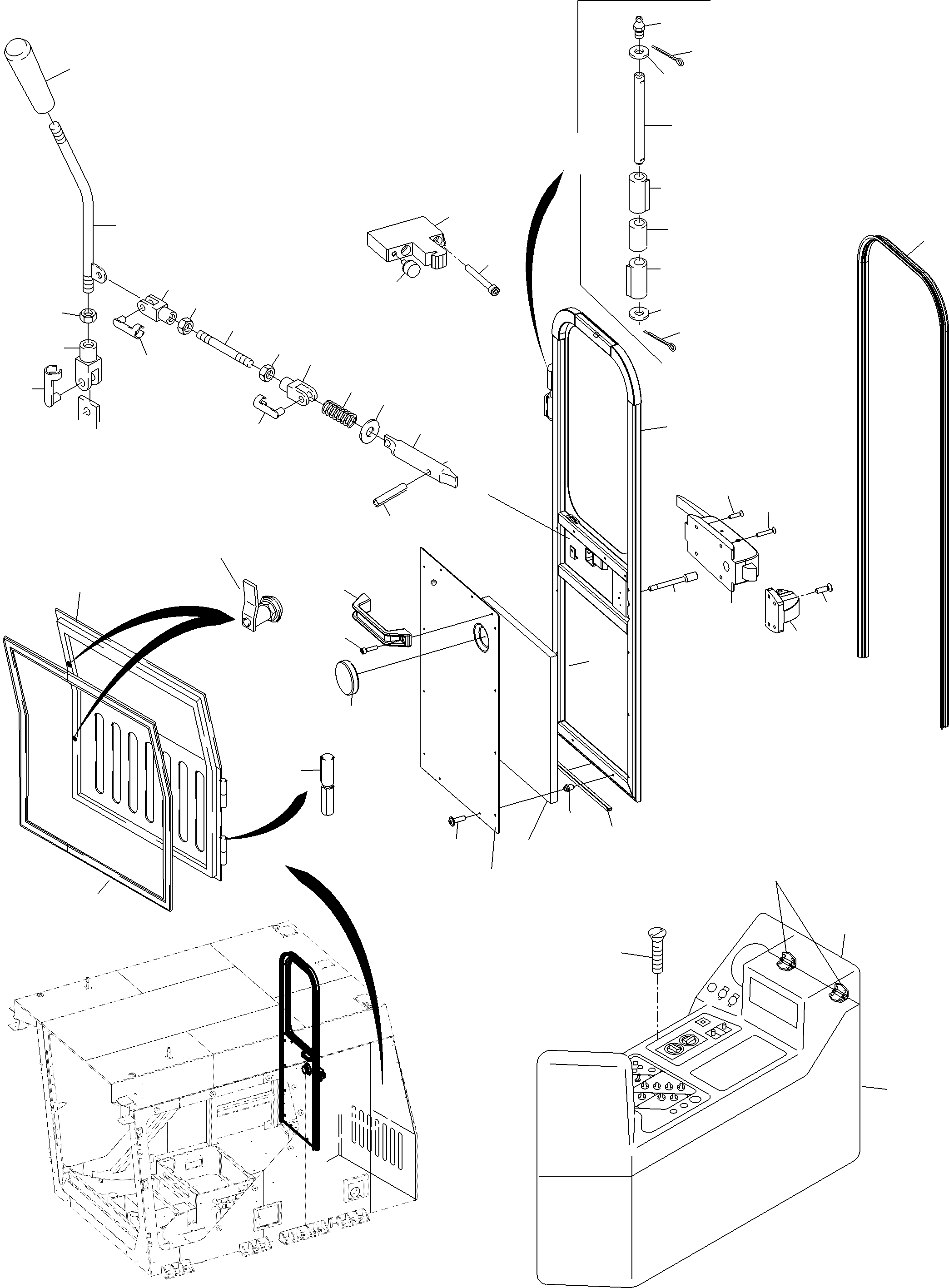 Komatsu parts book diagram for PC5500-6E S/N 15134: OPERATOR'S CAB PART 2