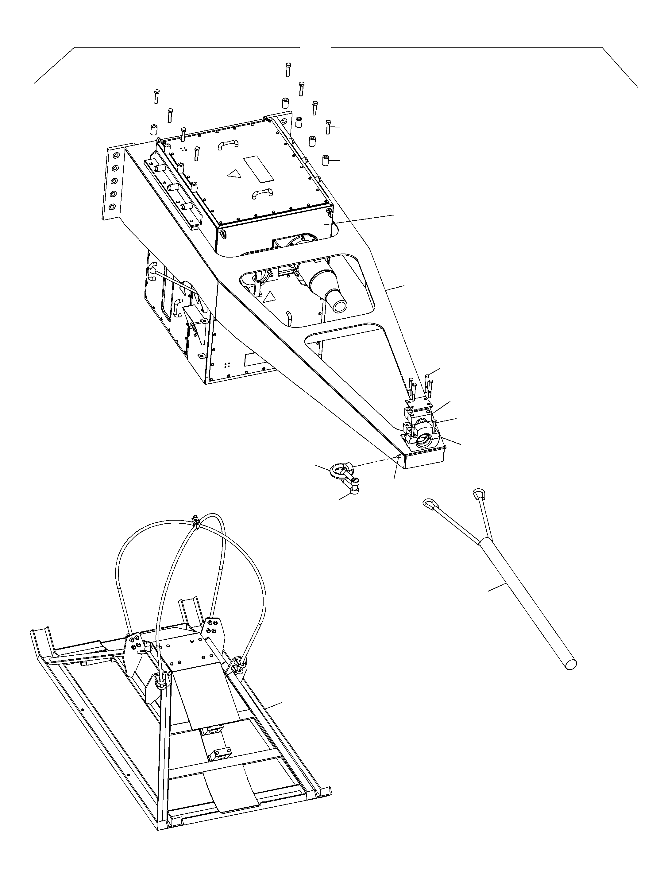 Komatsu parts book diagram for PC5500-6E S/N 15134: CABLE SUPPLY