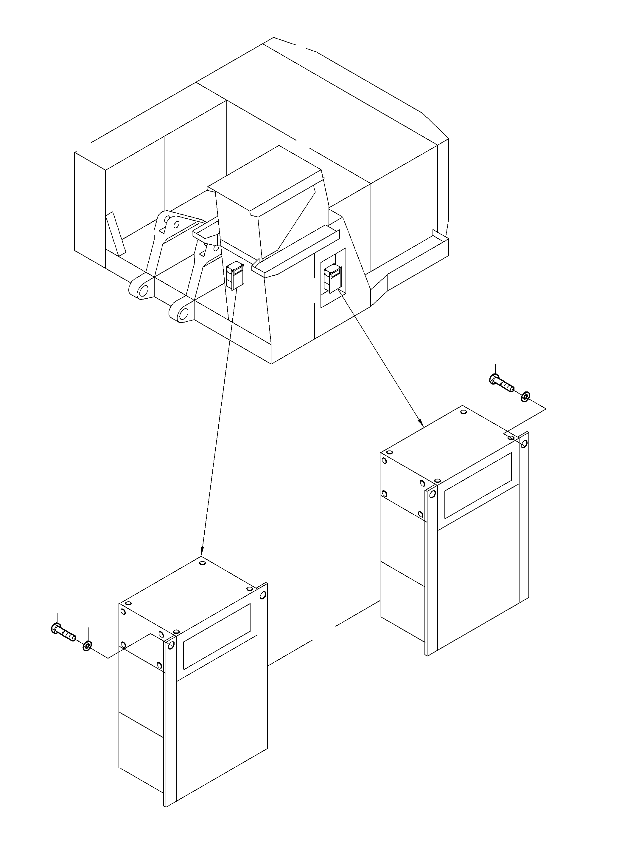 Komatsu parts book diagram for PC5500-6E S/N 15134: AIR CONDITION ARR. - CAB SUPPORT AND MS-SWITCH CABINET