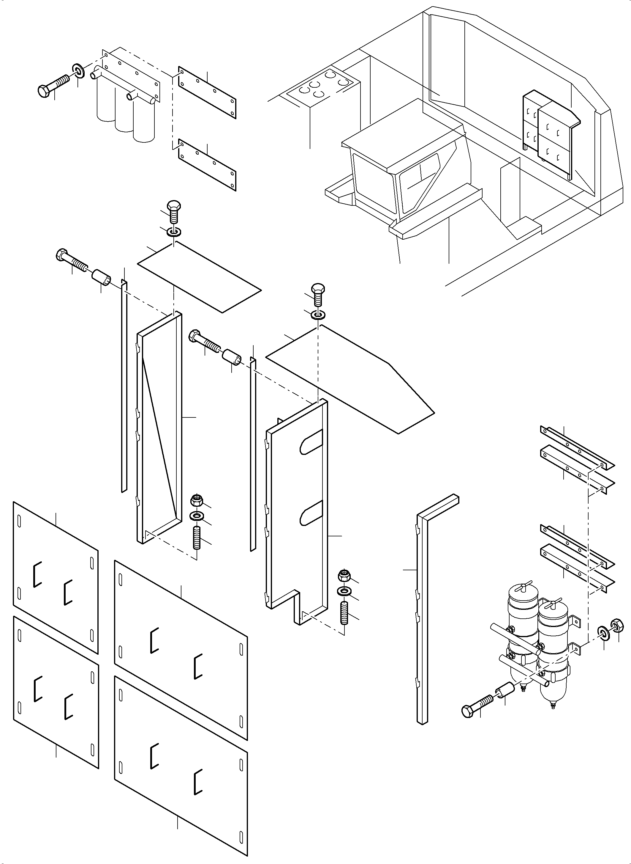 Komatsu parts book diagram for PC5500-6 S/N 15137: FUEL LINES QSK 38