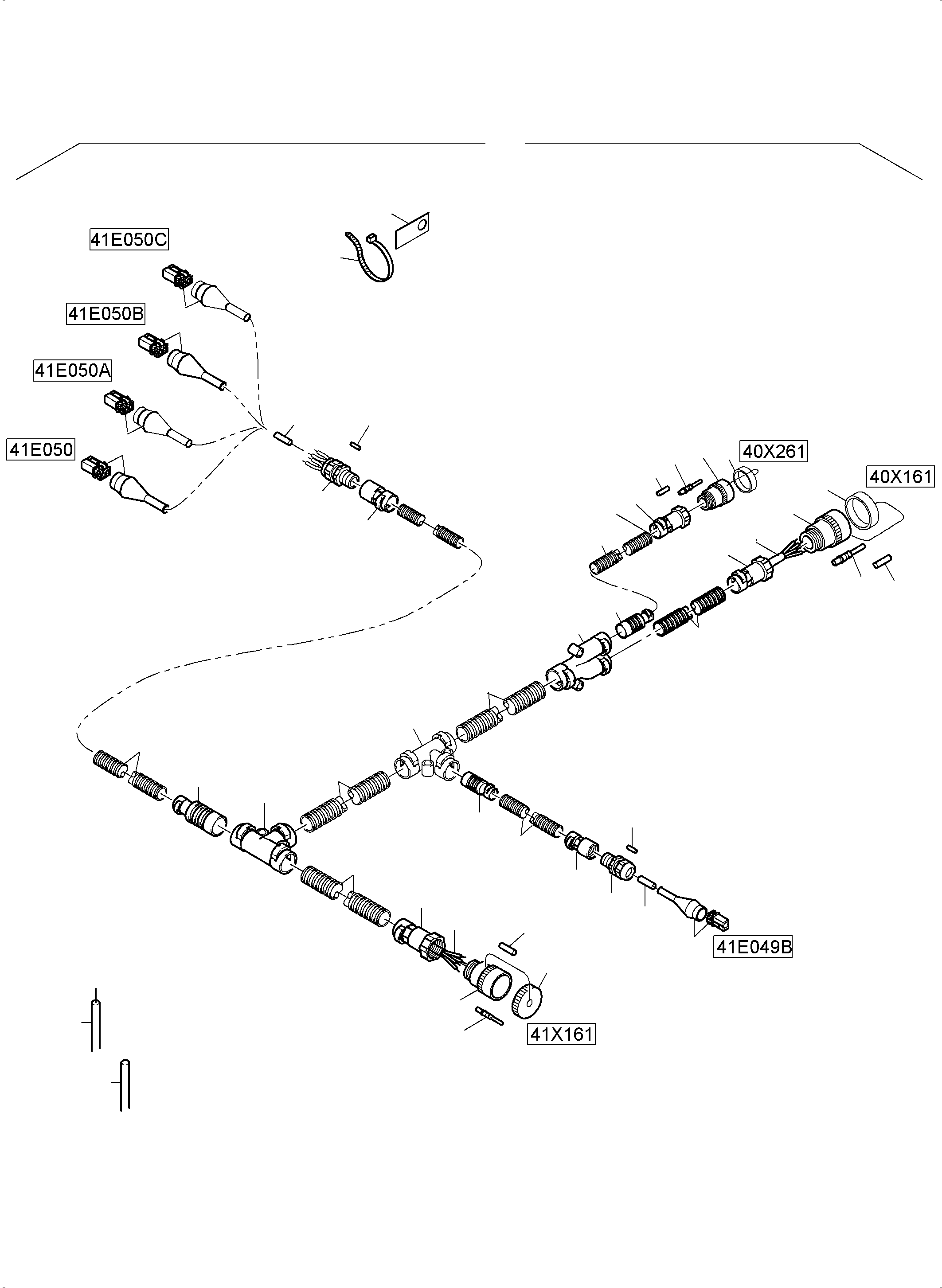 Komatsu parts book diagram for PC5500-6 S/N 15137: OIL TANK, OIL COOLER AND TRANSFUSING PUMP - HARNESSES