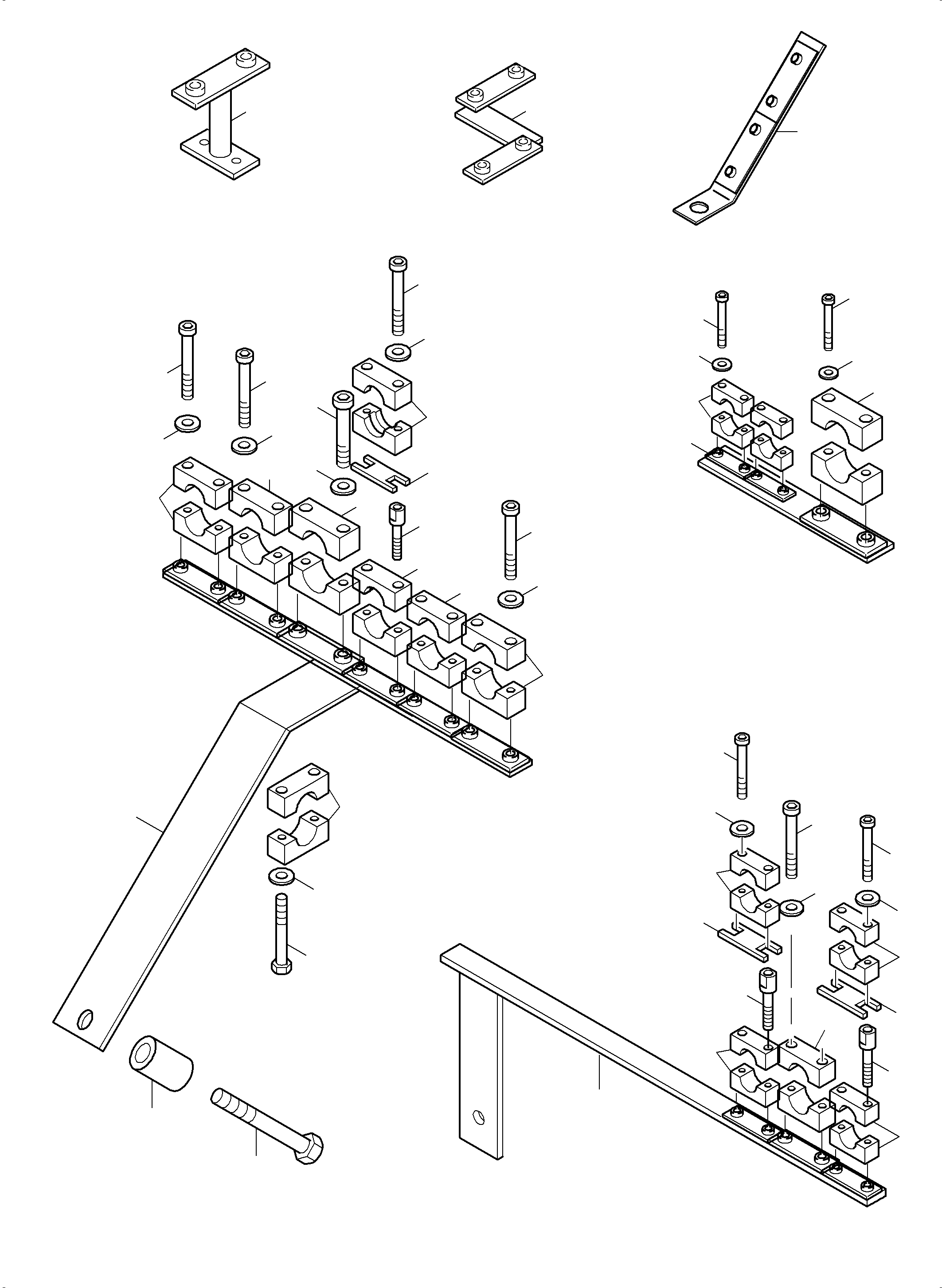 Excavators Mining Komatsu / PC5500-6 S/N 15146(G15146) / Hose clamp assy PDG(515-1232g : 515-1232g)