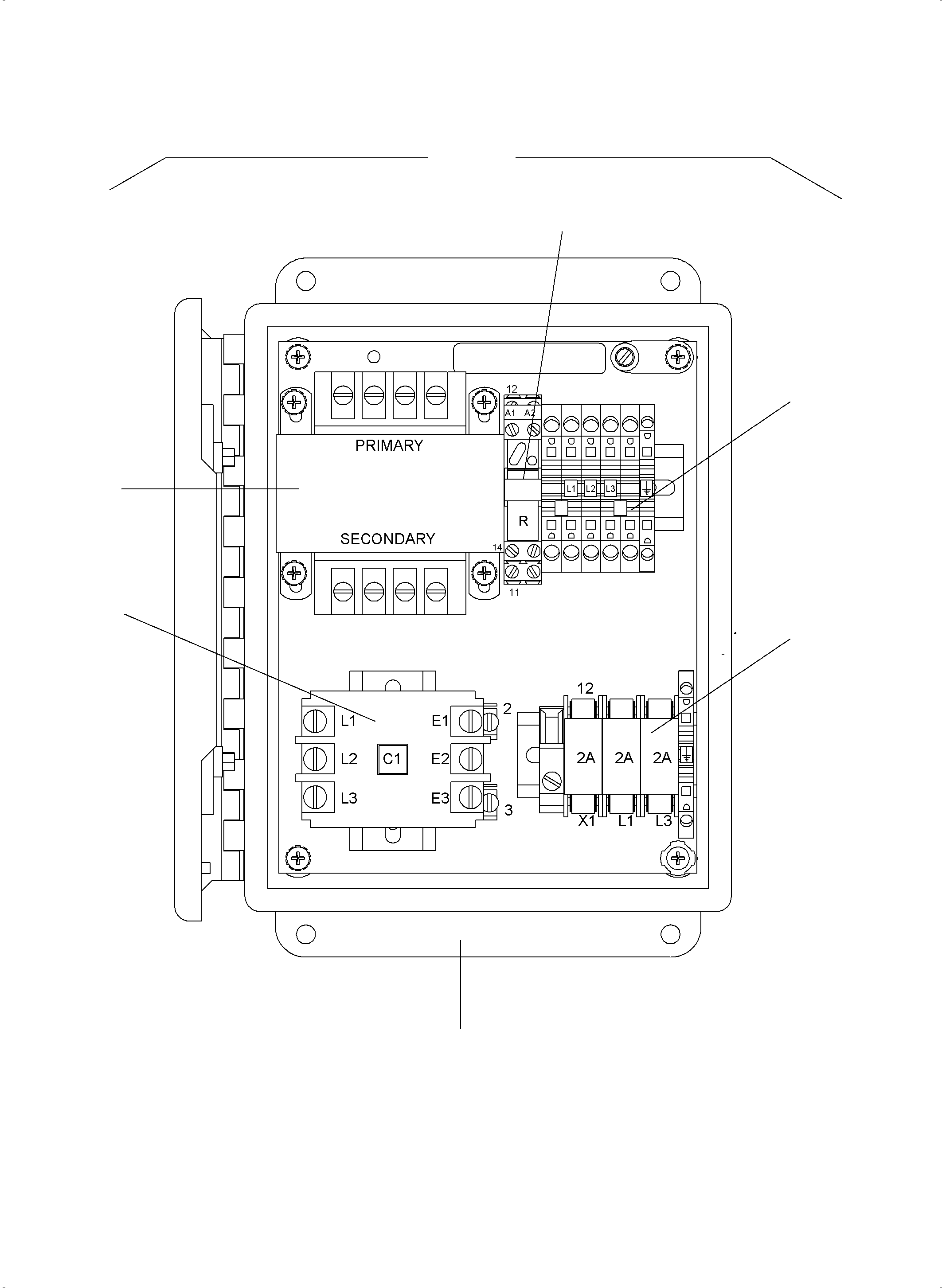 Komatsu parts book diagram for PC5500-6 S/N 15149: SWITCH BOX