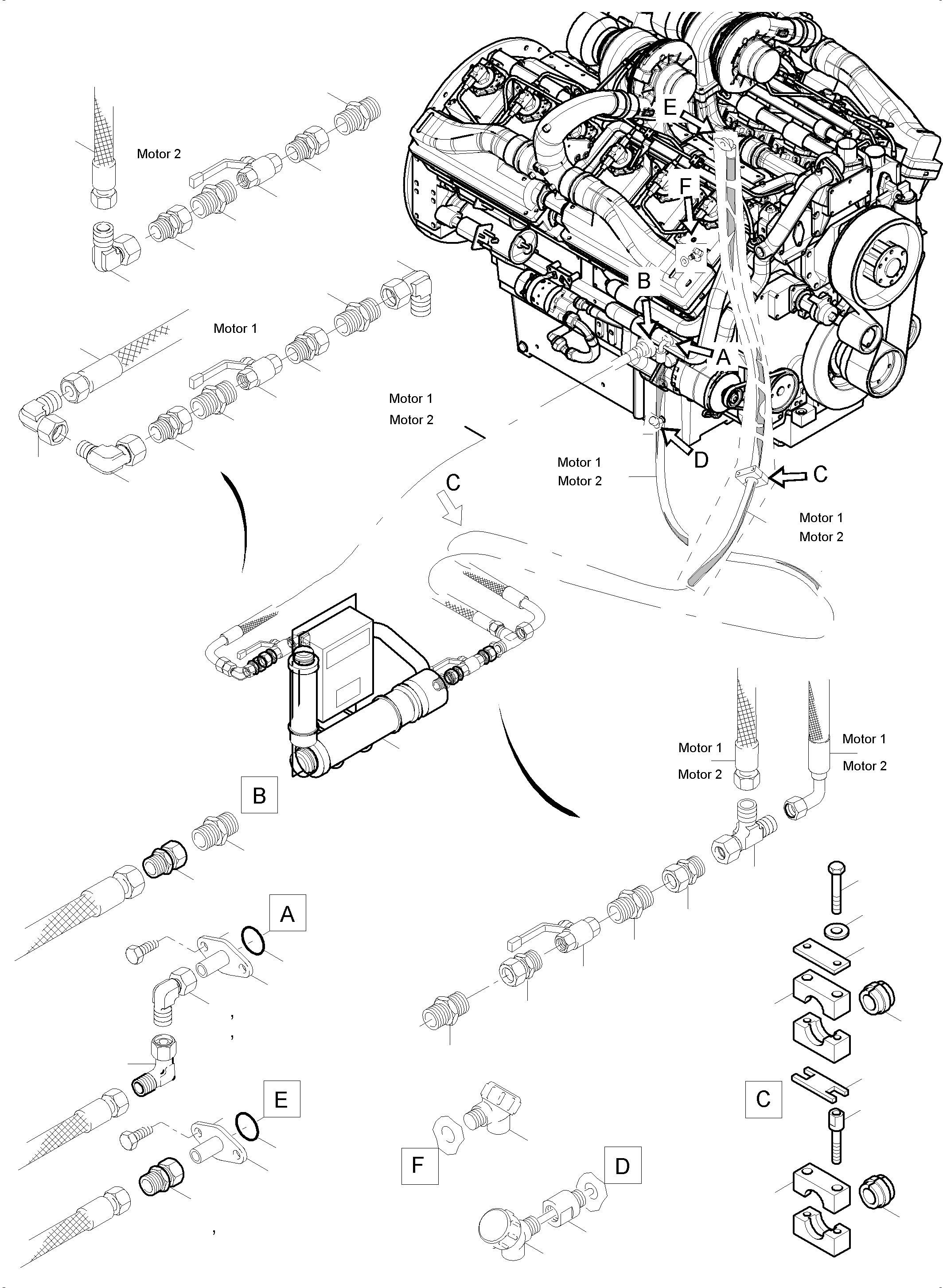 Komatsu parts book diagram for PC5500-6 S/N 15149: TEMPERATURE CONDITIONING
