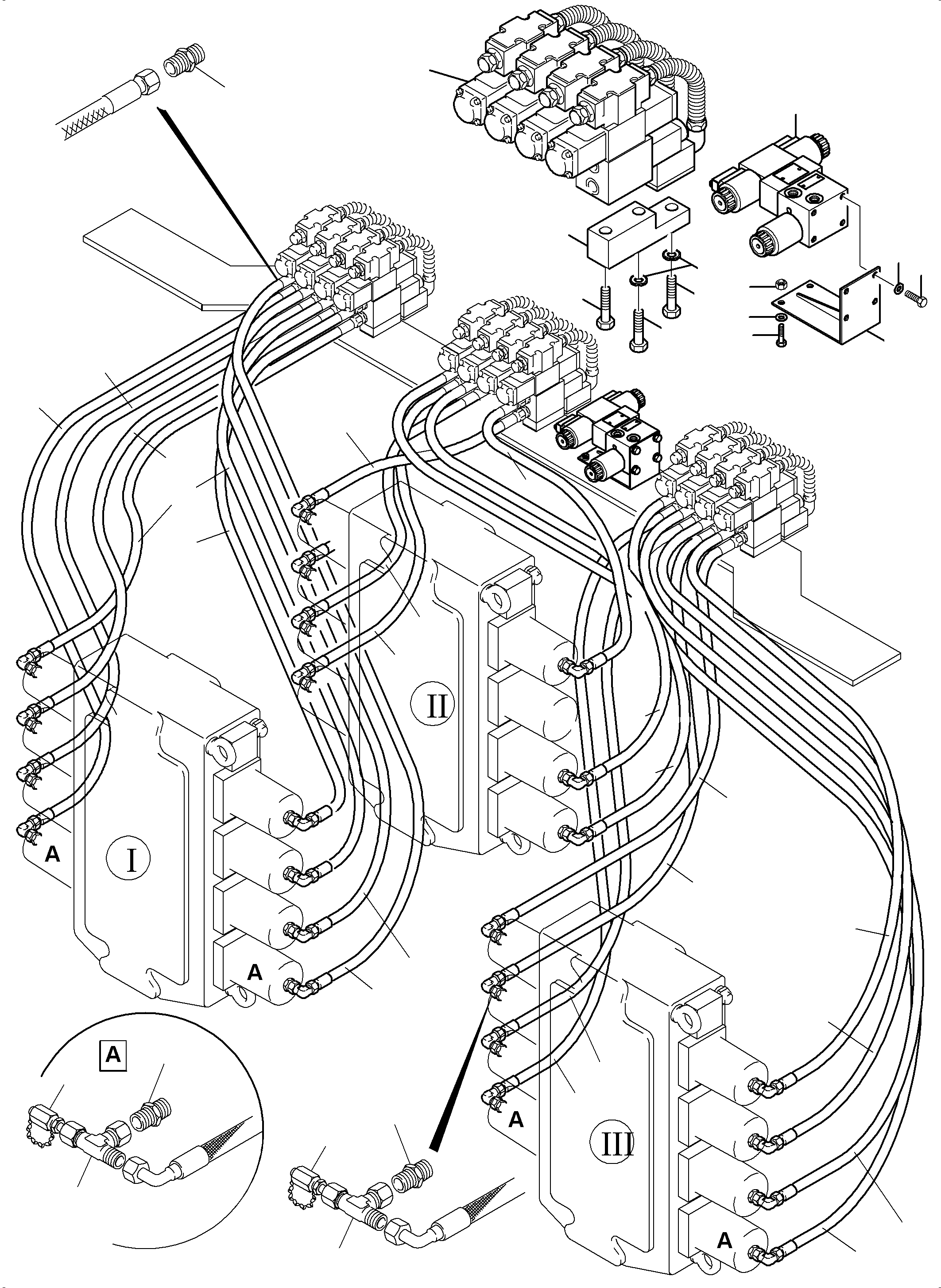 Komatsu parts book diagram for PC5500-6 S/N 15149: REMOTE CONTROL MANIFOLD, MOUNTING