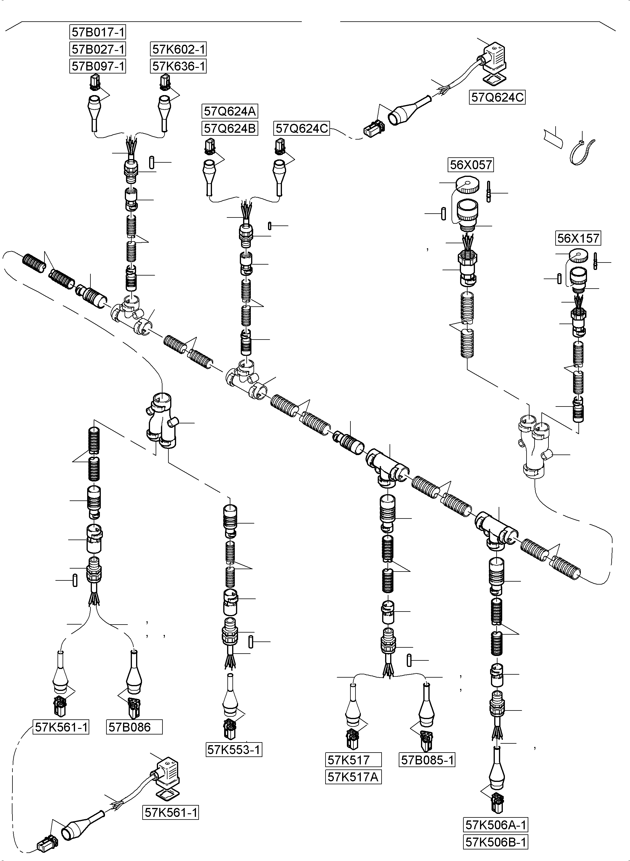 Komatsu parts book diagram for PC5500-6 S/N 15149: CONTROL- AND FILTER PLATES, ELECTRICS
