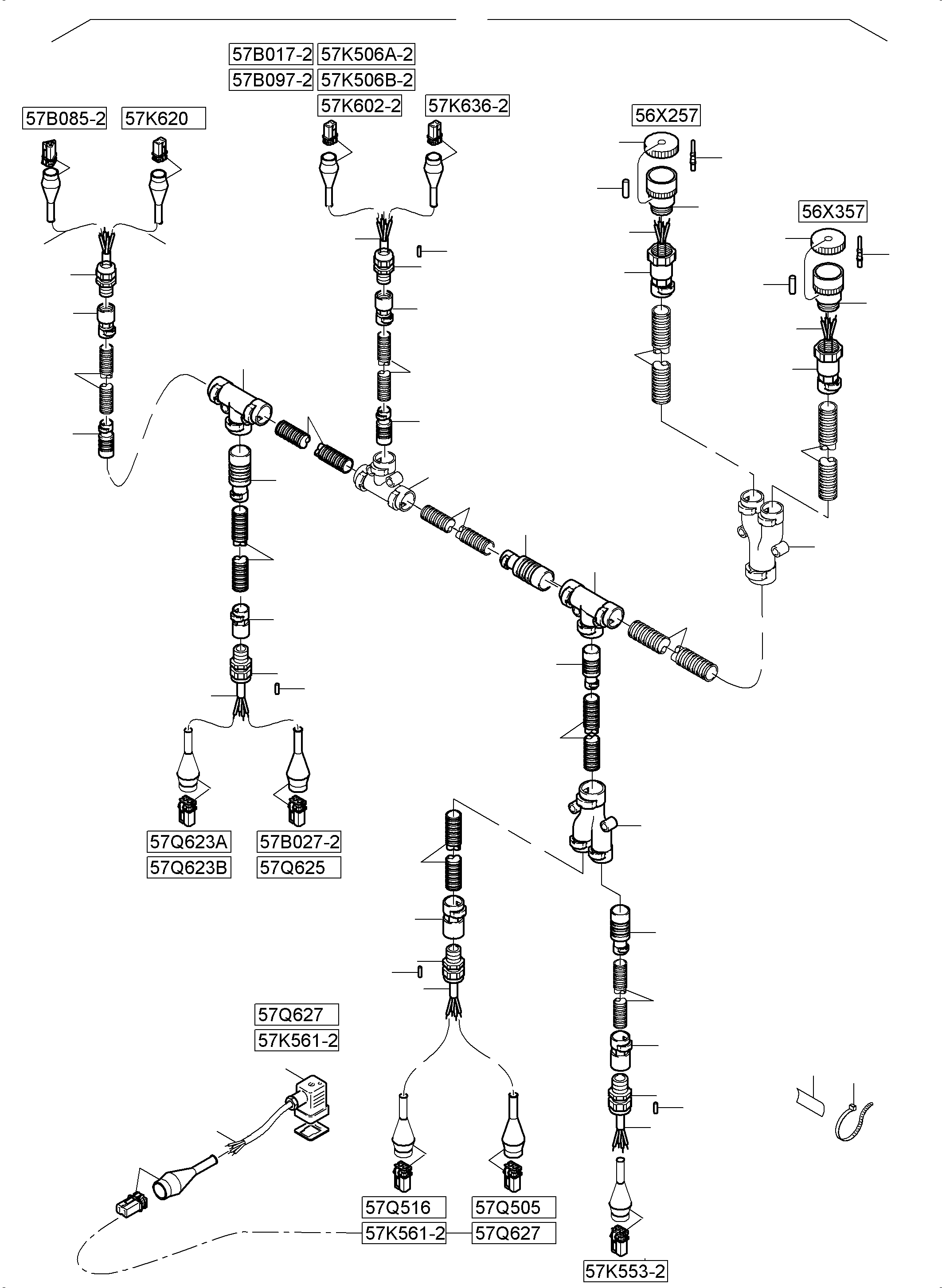Komatsu parts book diagram for PC5500-6 S/N 15149: CONTROL- AND FILTER PLATES, ELECTRICS